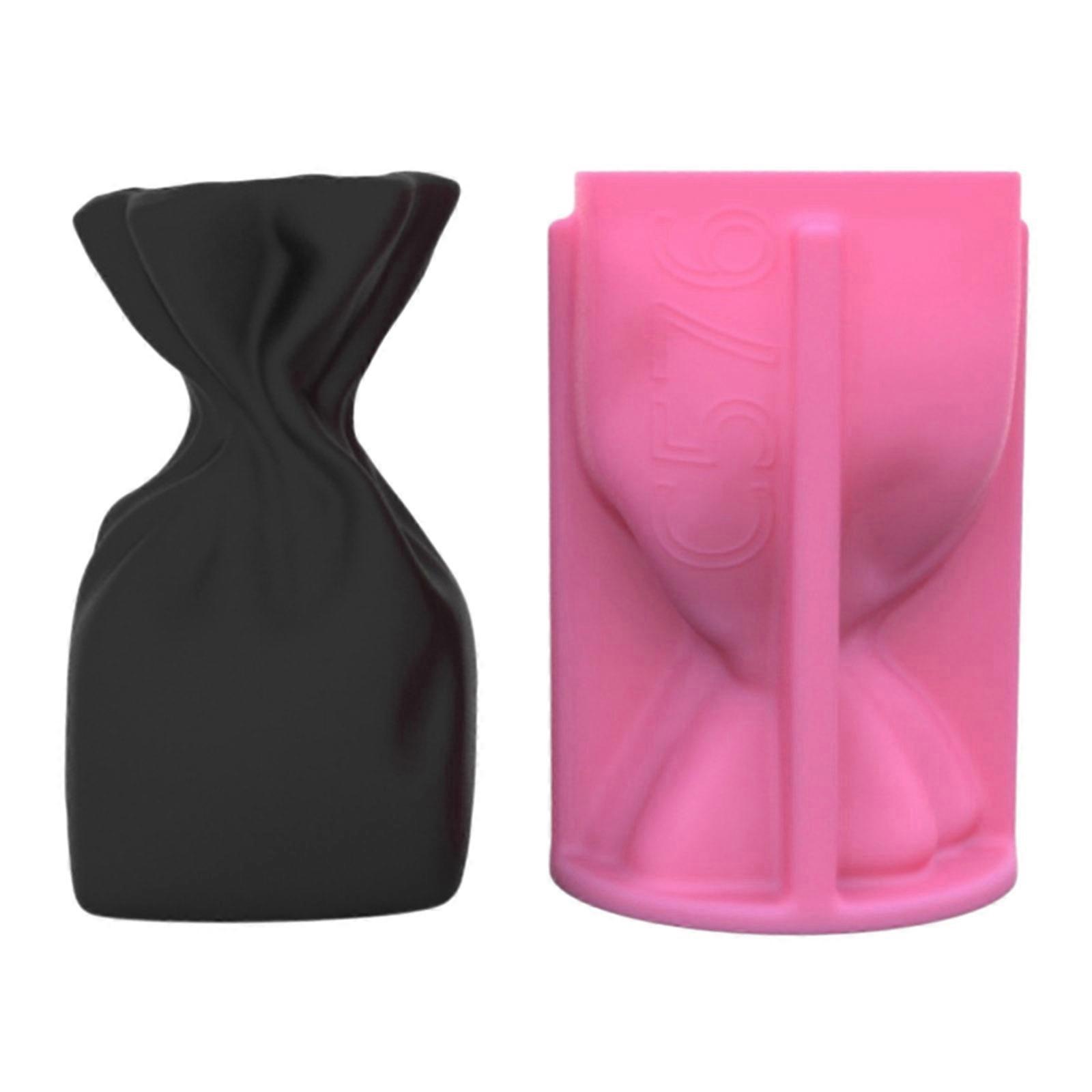 DIY石膏紙袋花瓶植木鉢シリコンモールド石膏セメントコンクリートペンホルダープランターモールドホームデコレーション