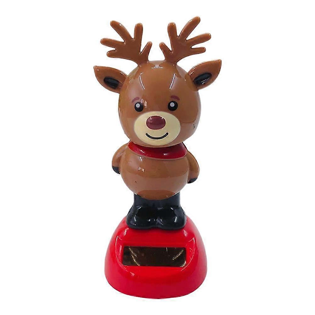 Car Solar Rocking Ornaments - Bring Joy & Cheer to Your Vehicle or Home!