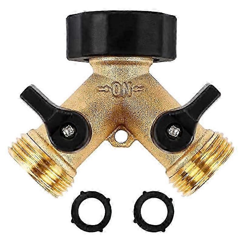حديقة خرطوم الفاصل 2 طريقة الثقيلة النحاس موصل الحنفية الفاصل ، Y الفاصل 2 صمامات مع 2 الطريق السريع الإضافي