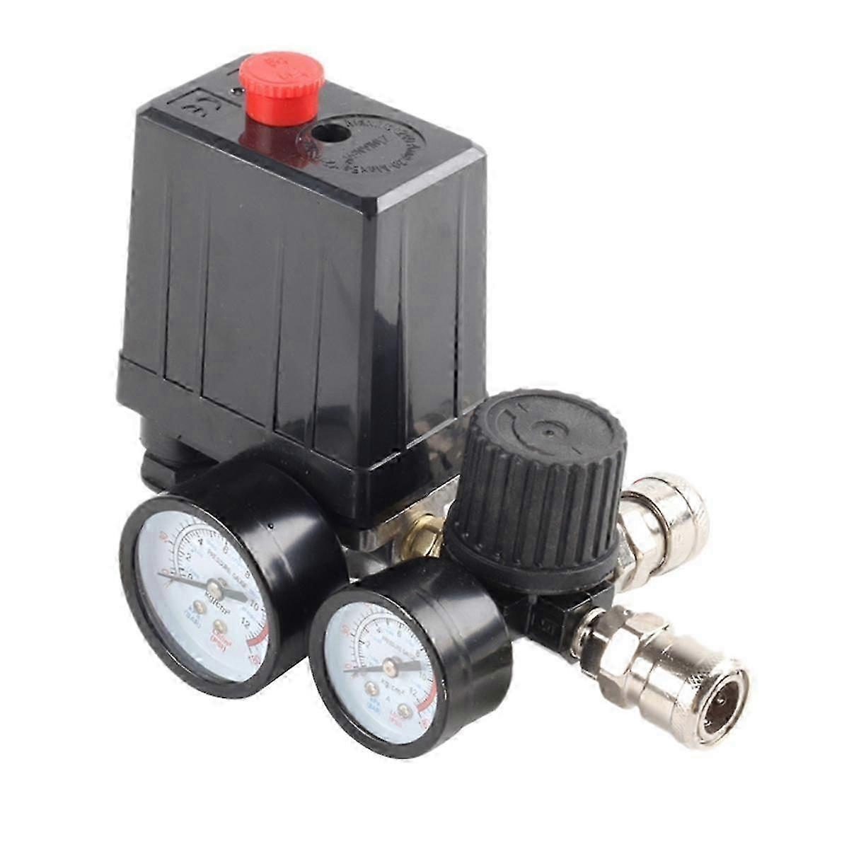 3000L/Min Air Pump Control Valve 0-180 PSI Gauge 220V/380V Regulator Duty Air Compressor Pump Press