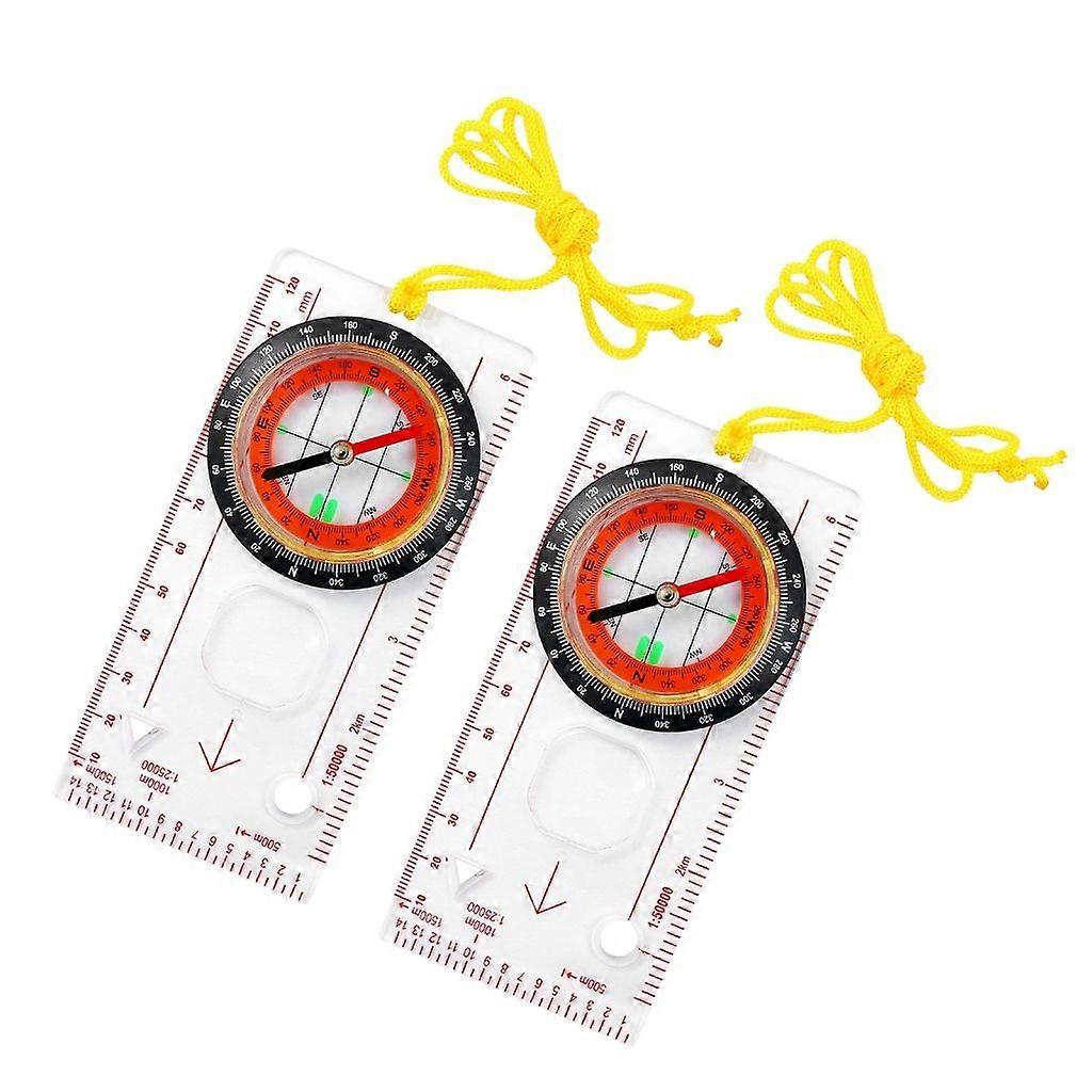 2Pcs Navigation Orienteering Compasses Backpacking Map Reading Compasses