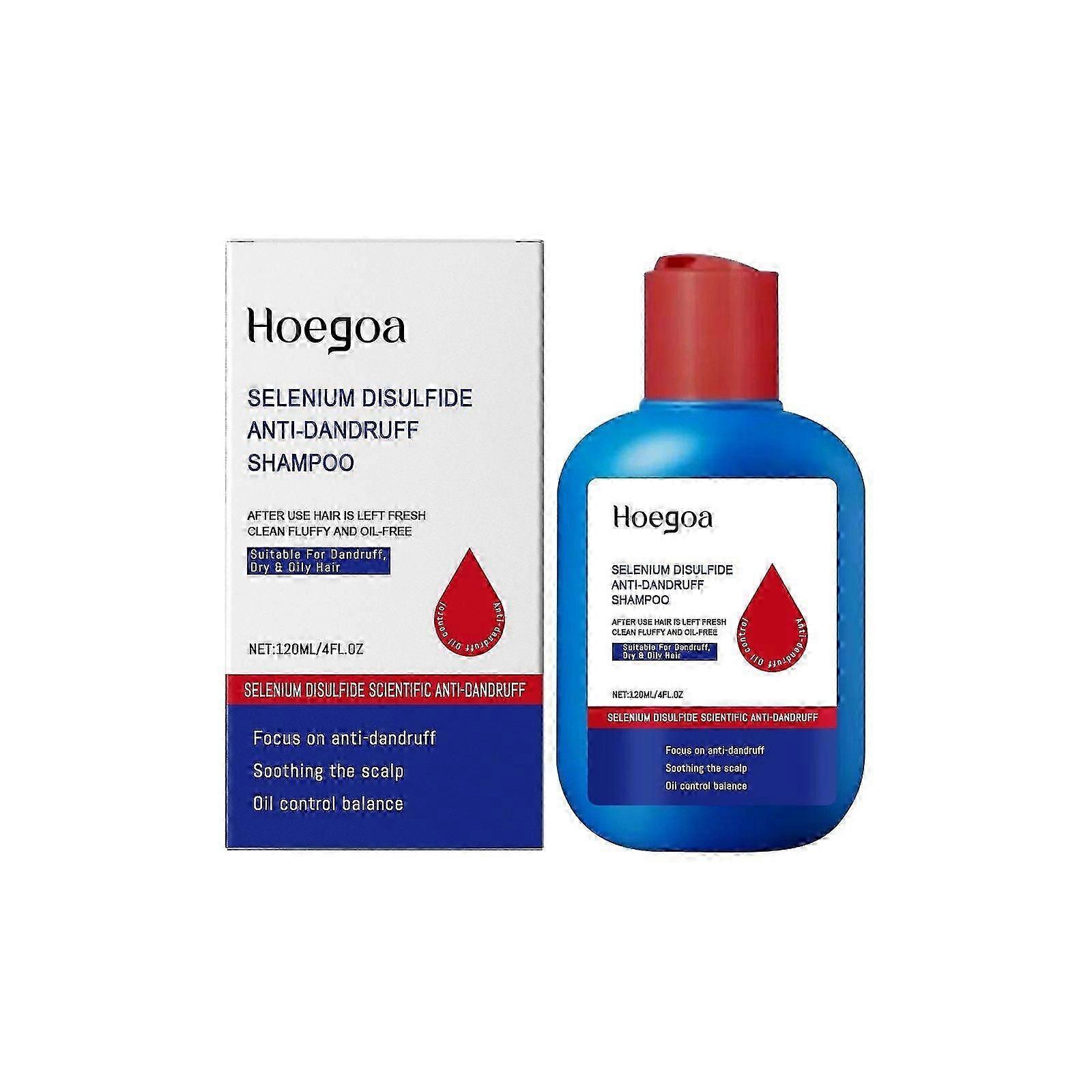 Selenium Disulfide Anti Dandruff Shampoo Helps Control Oil and Reduce Dandruff, Gentle Cleansing Shampoo for Dandruff, Dry & Oily Hair, Fresh, Soothin