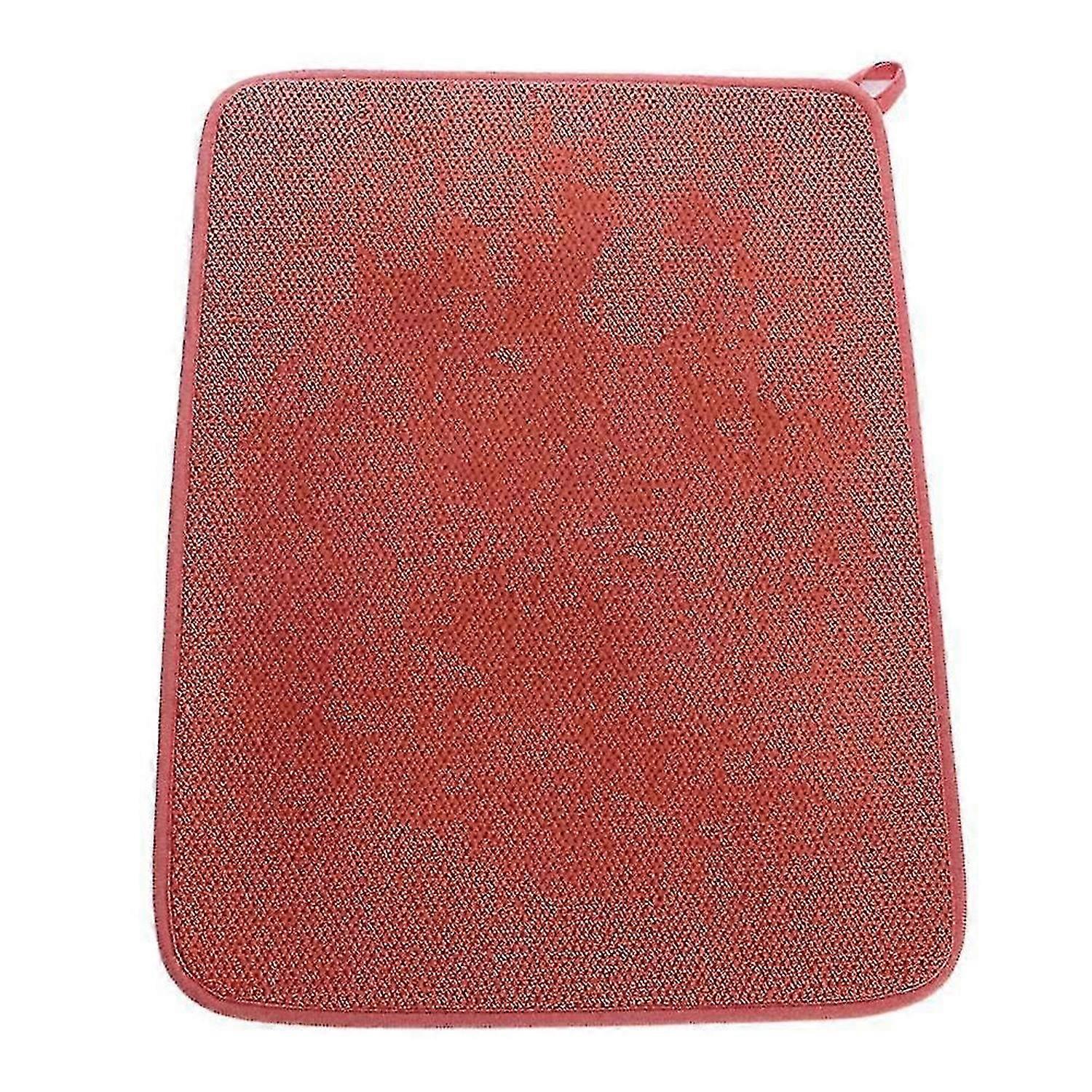 Dish Mat Microfiber Dish Drying Mat, Super Absorbentorange