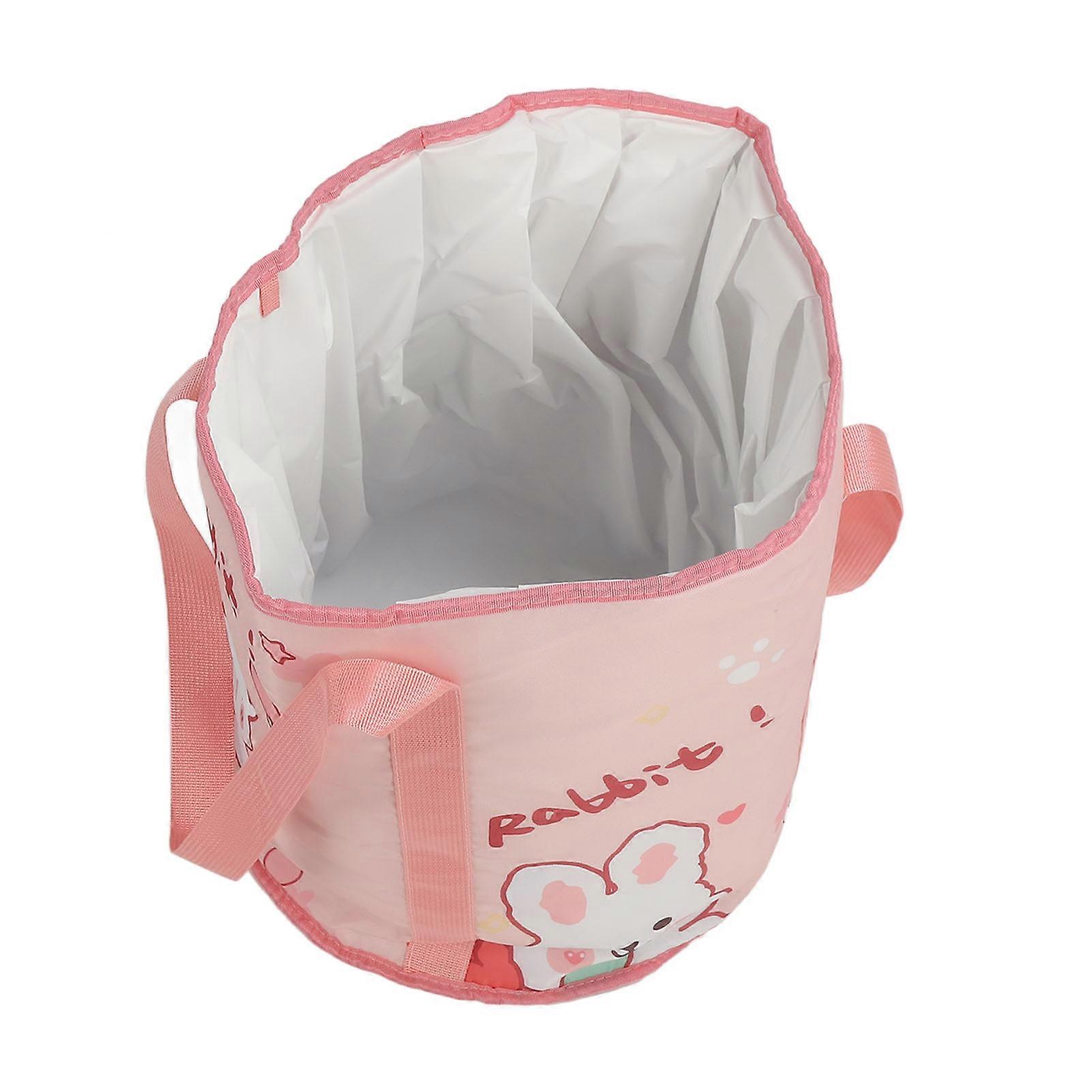 Collapsible Feet Soaking Bag Tub Double Layer Waterproof Portable Foldable Foot Soaking Bag with Handle for Travel Camping 