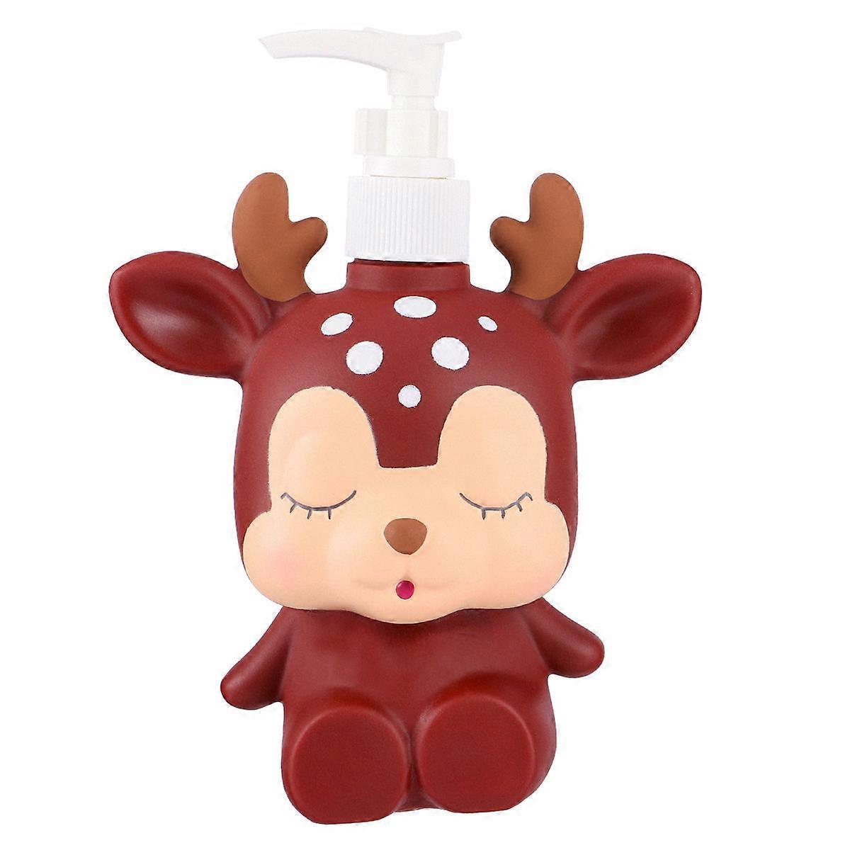 Shampoo Liquid Holder with Press Pump, Safe Usage, and Engaging Cartoon Appearance