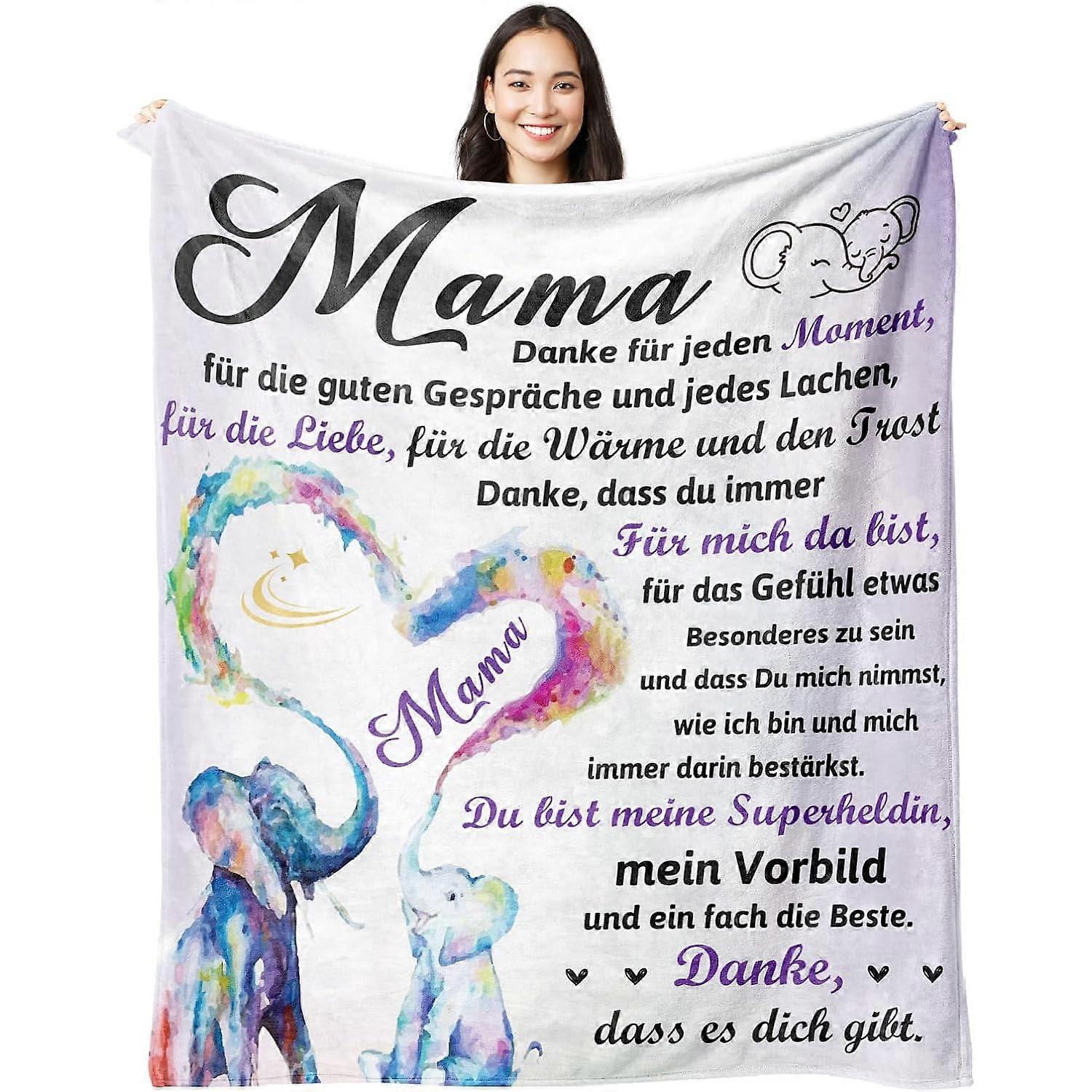 Soft Flannel Blanket Gift for Mother's Day Super Soft 150x200cm