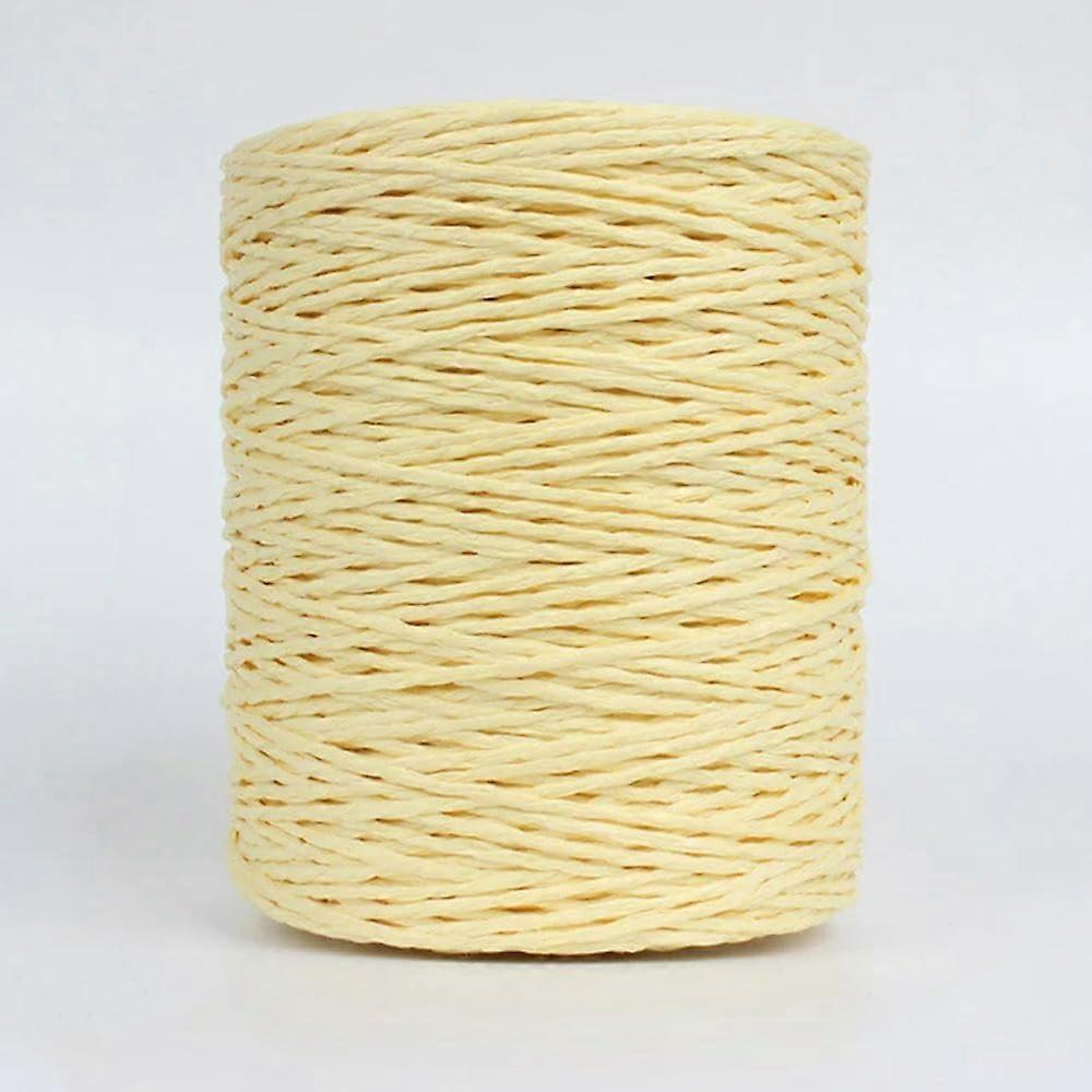 280–300 m/roll, natural bast straw yarn for knitting, crocheting, paper threads, homemade summer sunhat beach bag 12
