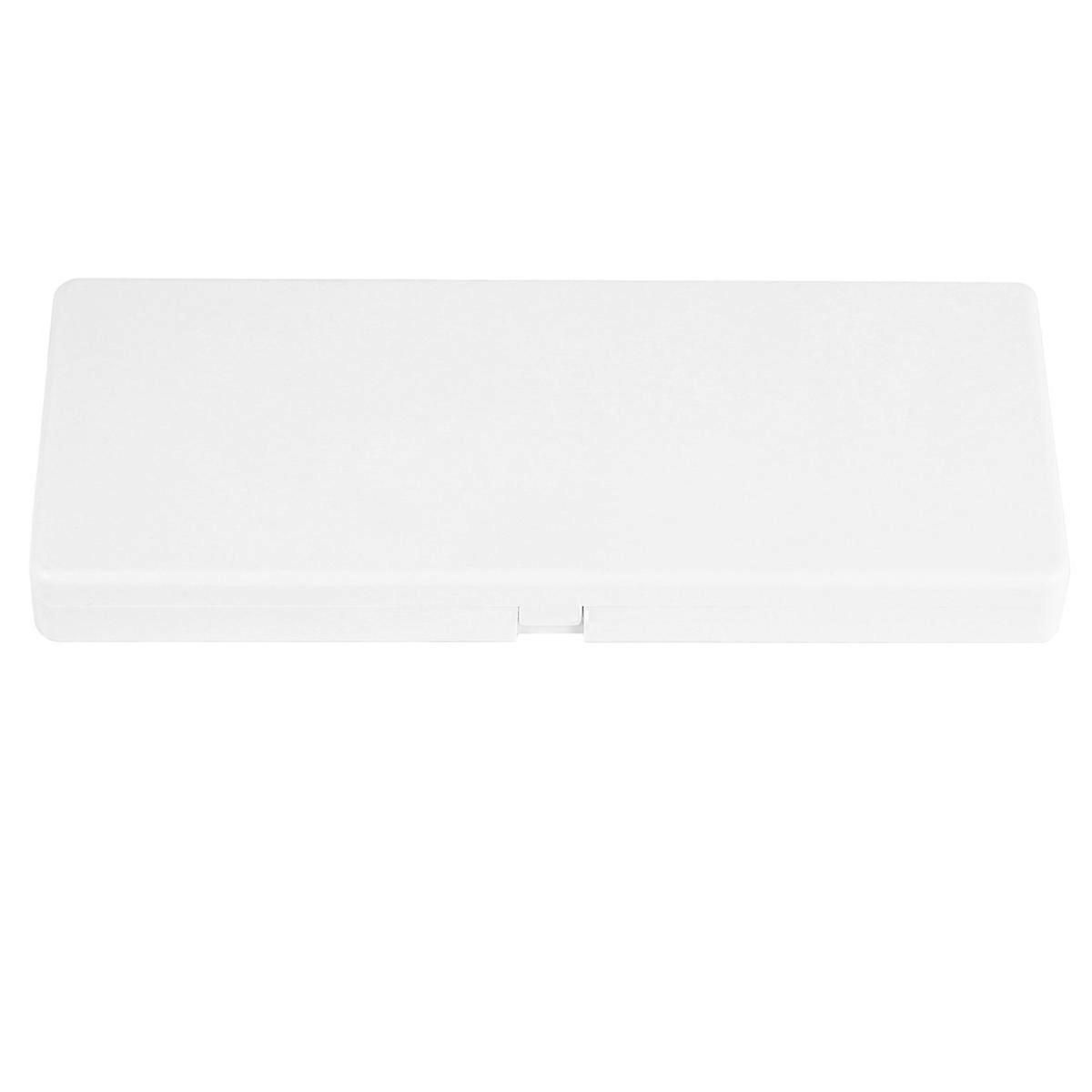 Painting Pallet Gouache Palette for Nail Painting White 18.2*8.2*1.9CM Square Double-layer with 24 Grids 1Pc