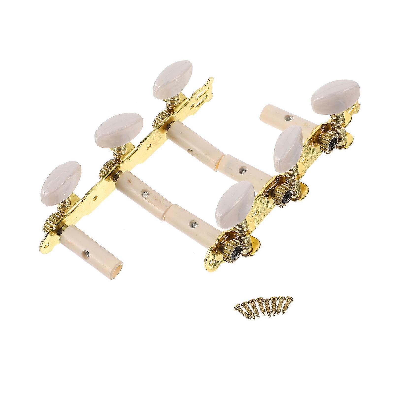 Classical Guitar Tuning Pegs Set Durable Machine Heads for Smooth, Precise Tuning, Elegant Design, Easy Replacement