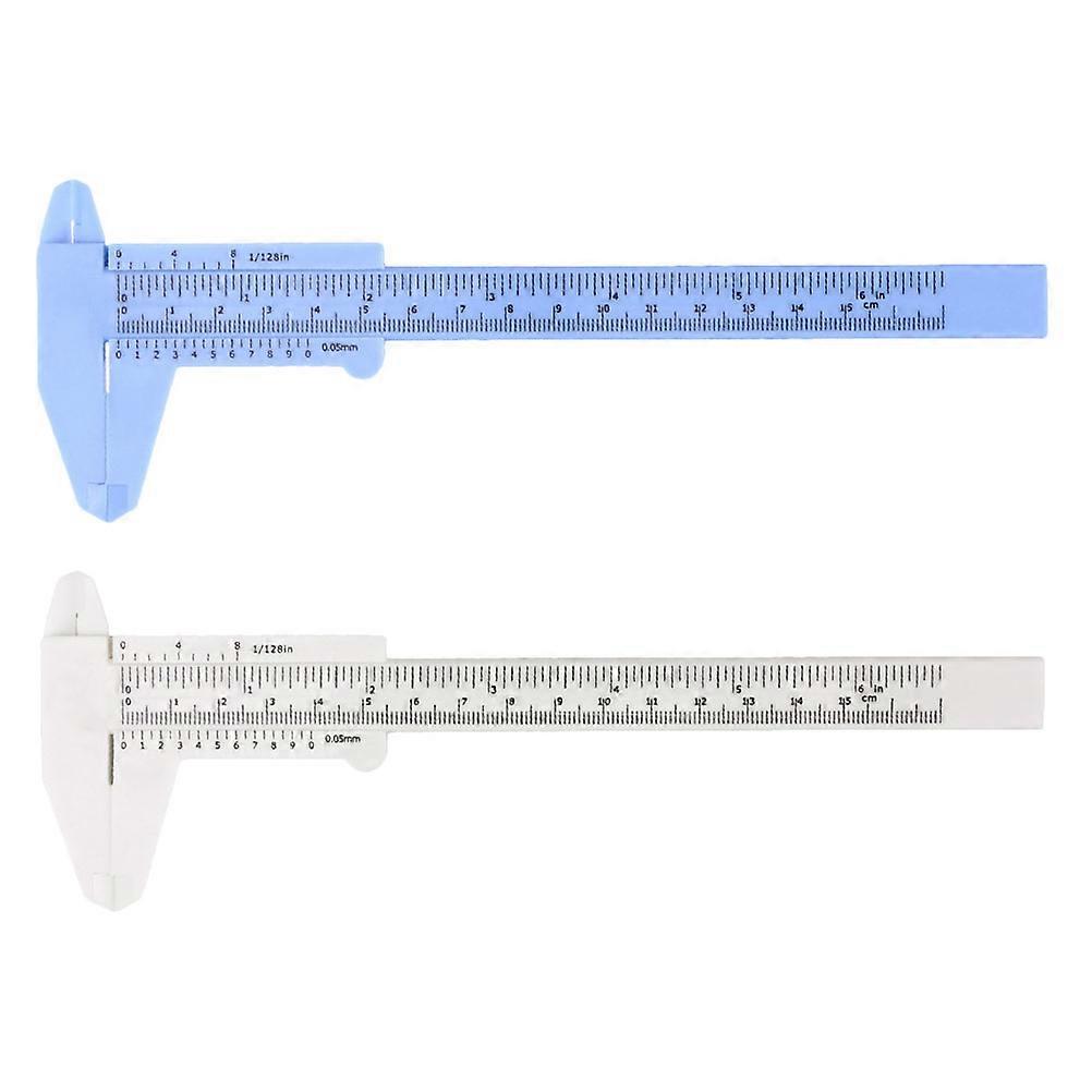 Precision Caliper Measuring Tool Mini Portable Sliding Caliper Ruler 150mm 0.5mm For Home Use 2Pcs