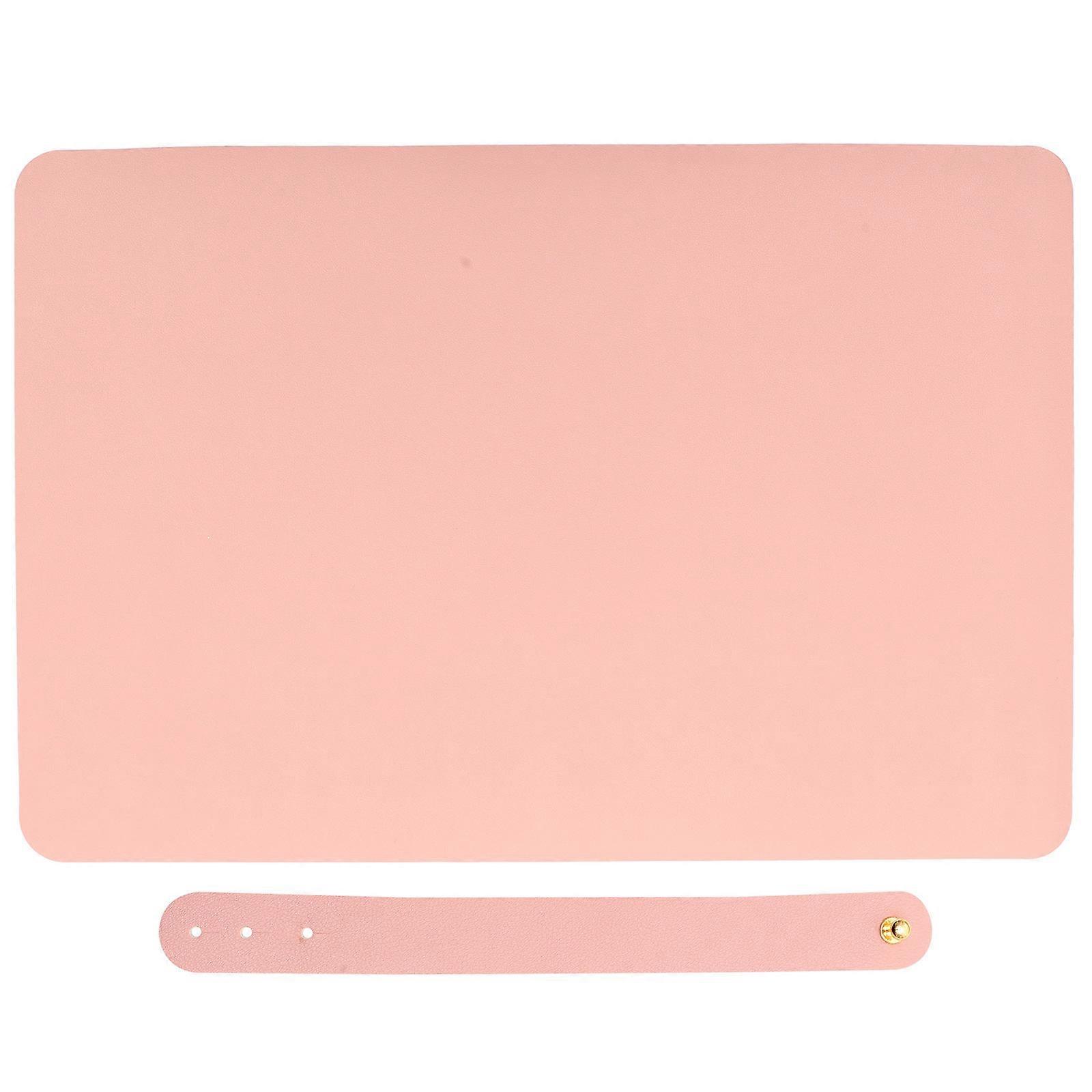 Keyboard Mats For Desk Office Mouse Pad Portable Mouse Pad Laptop Desk Pad Nail Table Desk Mat Office Accessory Pink 60x40cm Waterproof 1Set