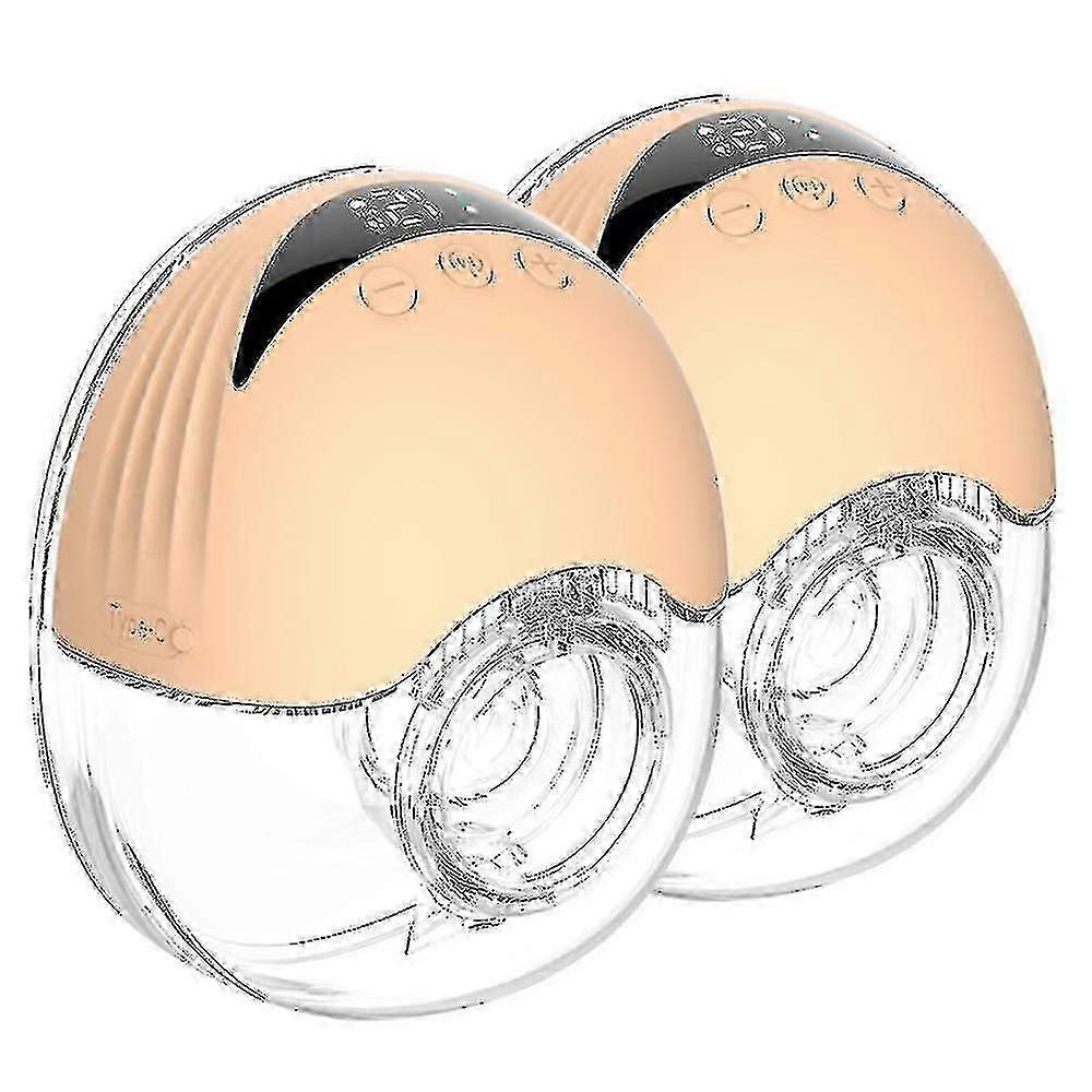 2kpl handsfree-rintapumppu puettava sähköinen rintapumppu kevyt led-näytöllä 4 tilaa 12