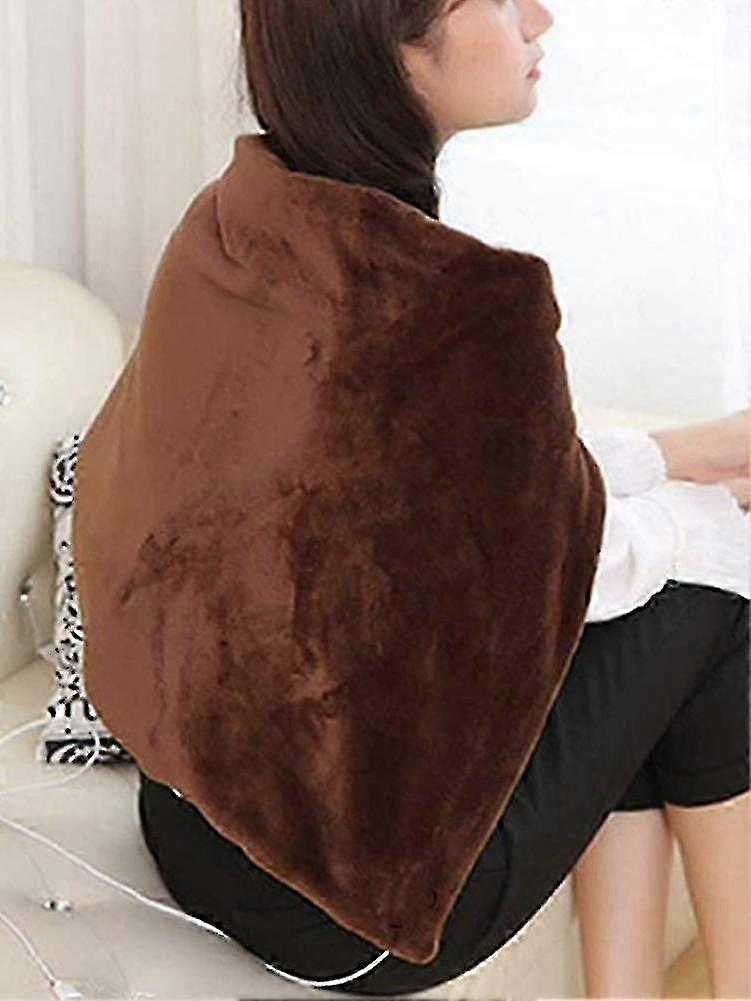 45x80cm Usb Electric Heating Shawl Washable 3 Heat Settings With Timing Function Heat
