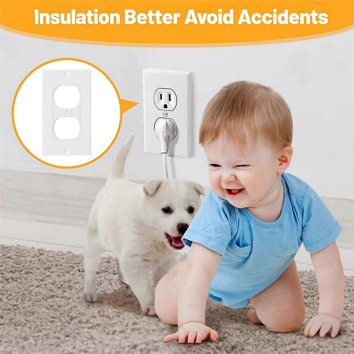 60Pcs Wall Insulation Outlet Insulators Sealers,Electrical Outlet Insulation Pads for Wall, Light, S