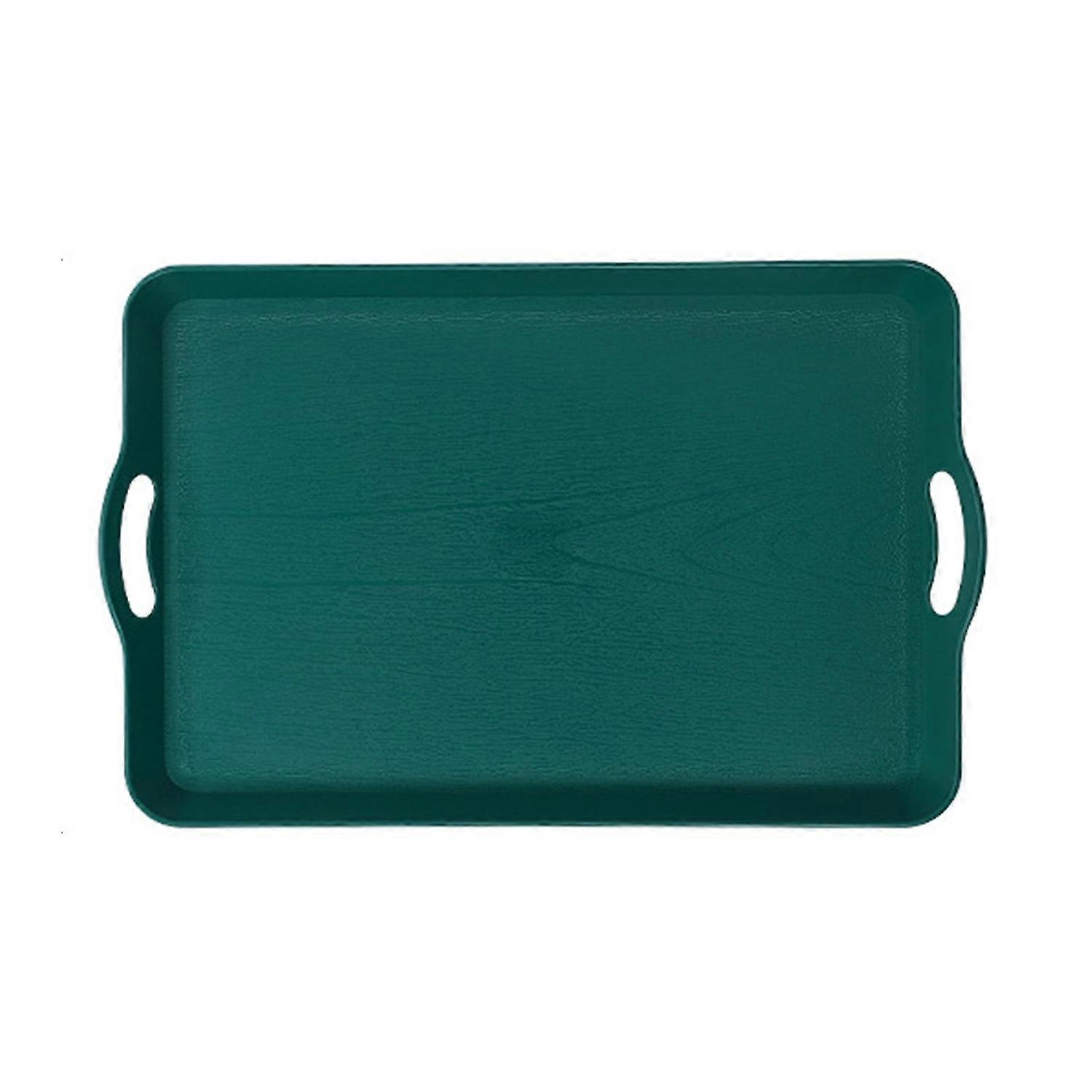 Plastic Tray with Handles Scratch-Resistant Serving Vanity Tray for Kitchen