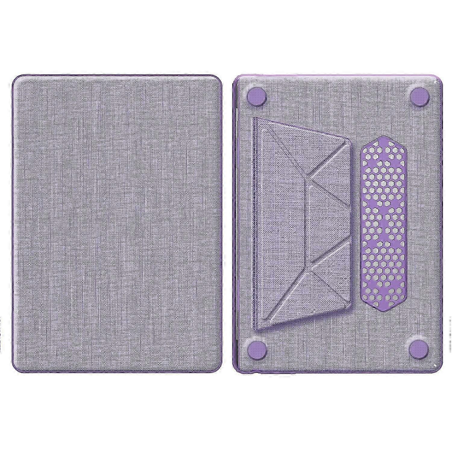Laptop Case Anti-Slip PC+Cloth Flip Cover for 15 Inch Macbook Air (2024)/(2023) M2/M3