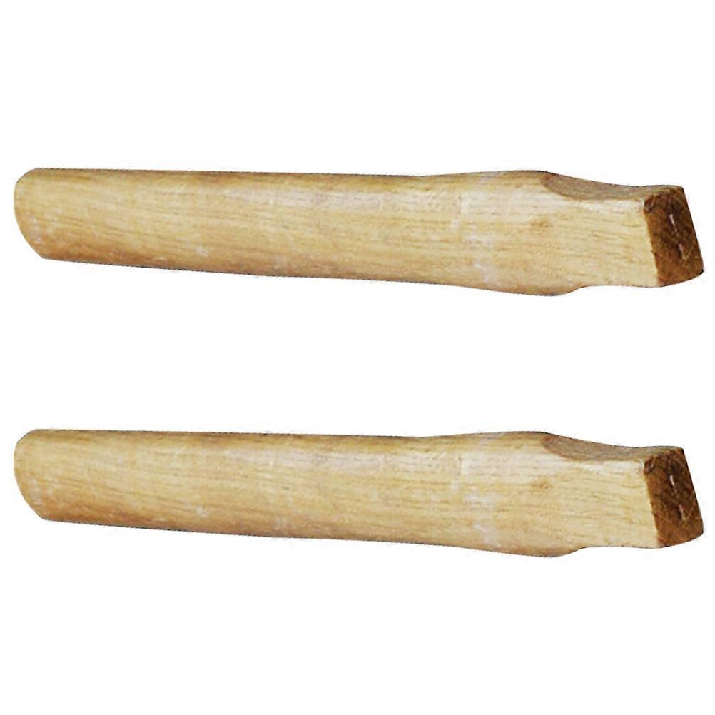 Simple Wooden Handle for Replacement Durable for Christmas 13.8X1.4X1.2in 2Pcs