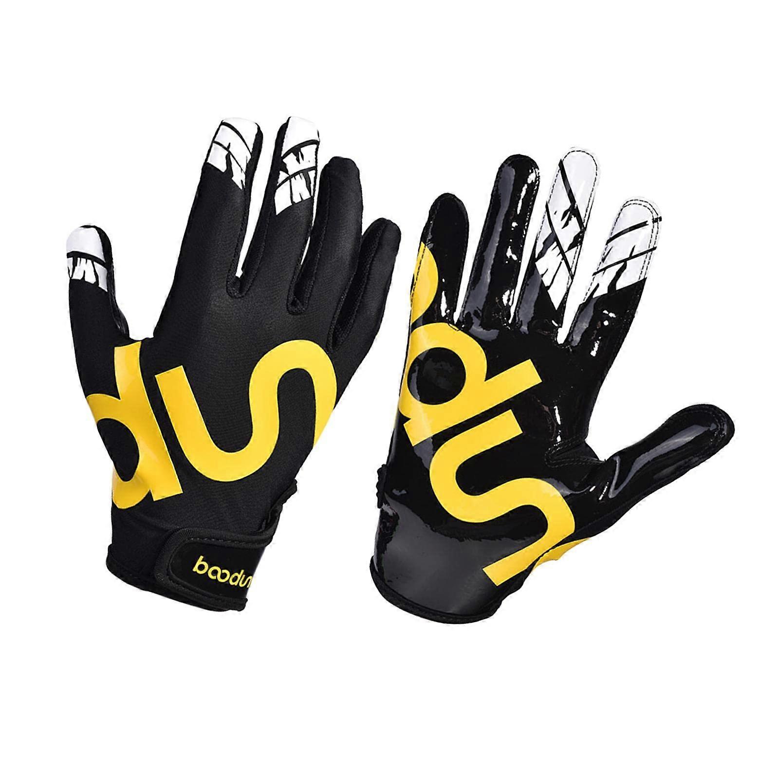 Baseball Gloves and Softball Bats Set for Adults, Non-Slip Youth Size M, Durable Yellow Color for All Skill Levels