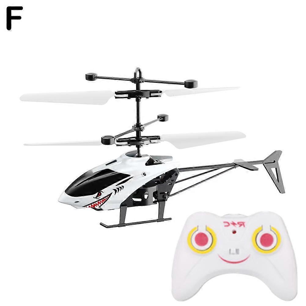 Induction Controlled Hovering Safety Helicopter No Remote Fall Protected shark with remote
