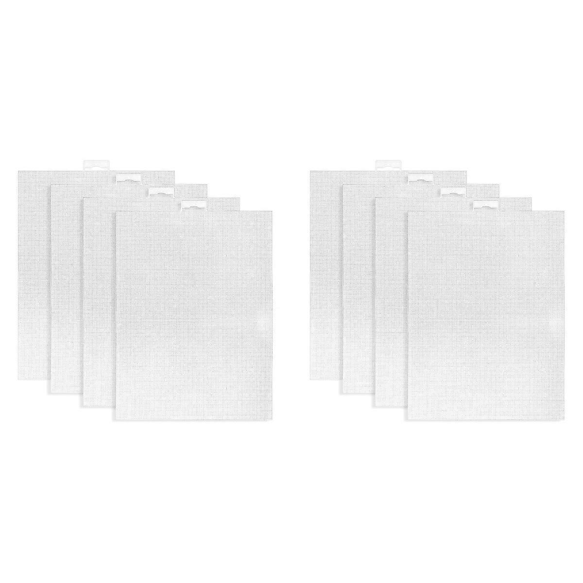 4 PCS 14 Count Plastic Mesh Canvas Sheets for Embroidery