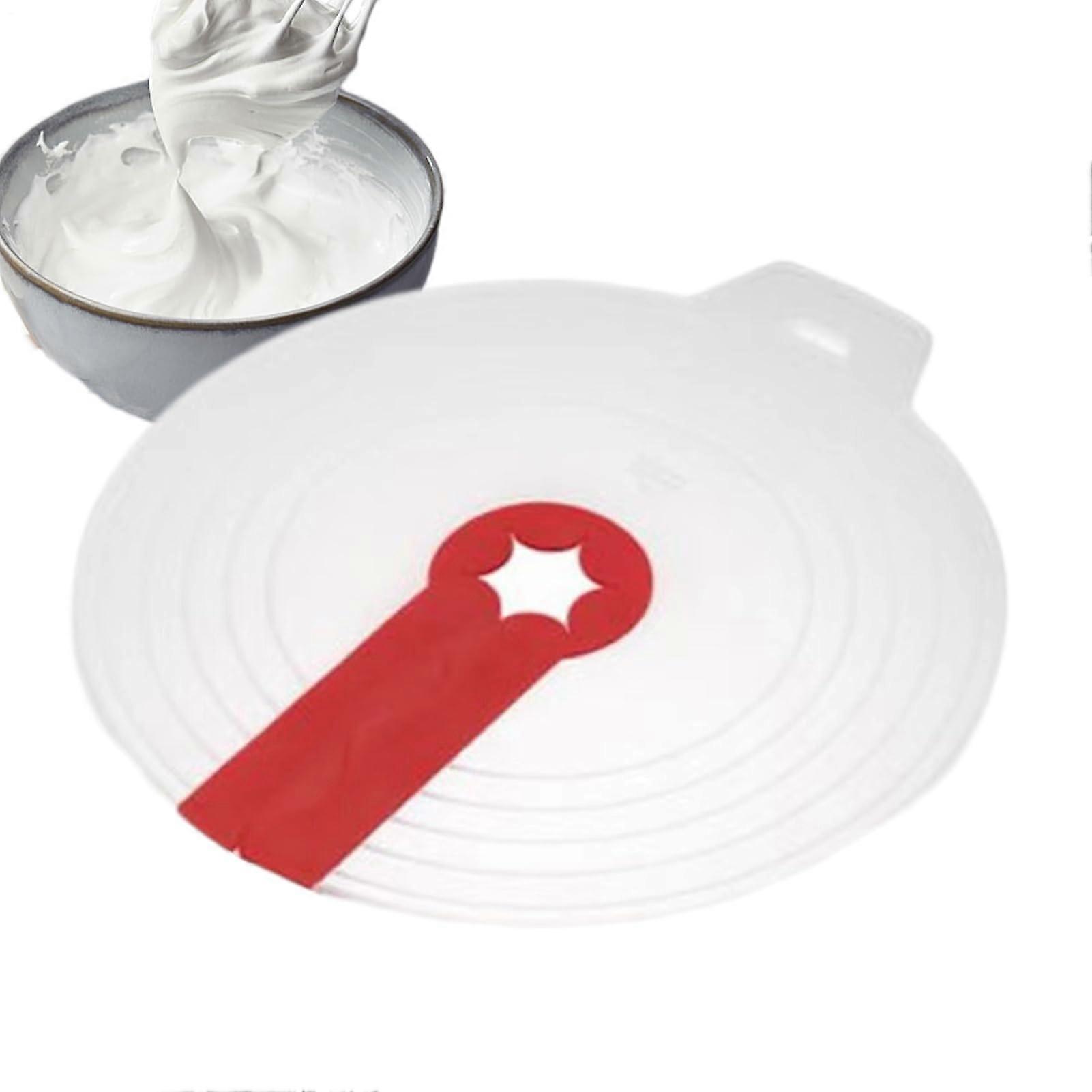 AntiSplash Cooking Cover, Mixer Splatter Guard Mixing Bowl Anti Splatter Silicone Reusable Egg Glitter Lid Lid for Pots Pan Cream Whip Foam