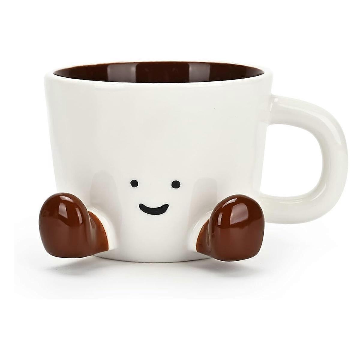 Coffee Mugs,Cute Funny Mug for Women, 12.8oz/380ml Caramel Color