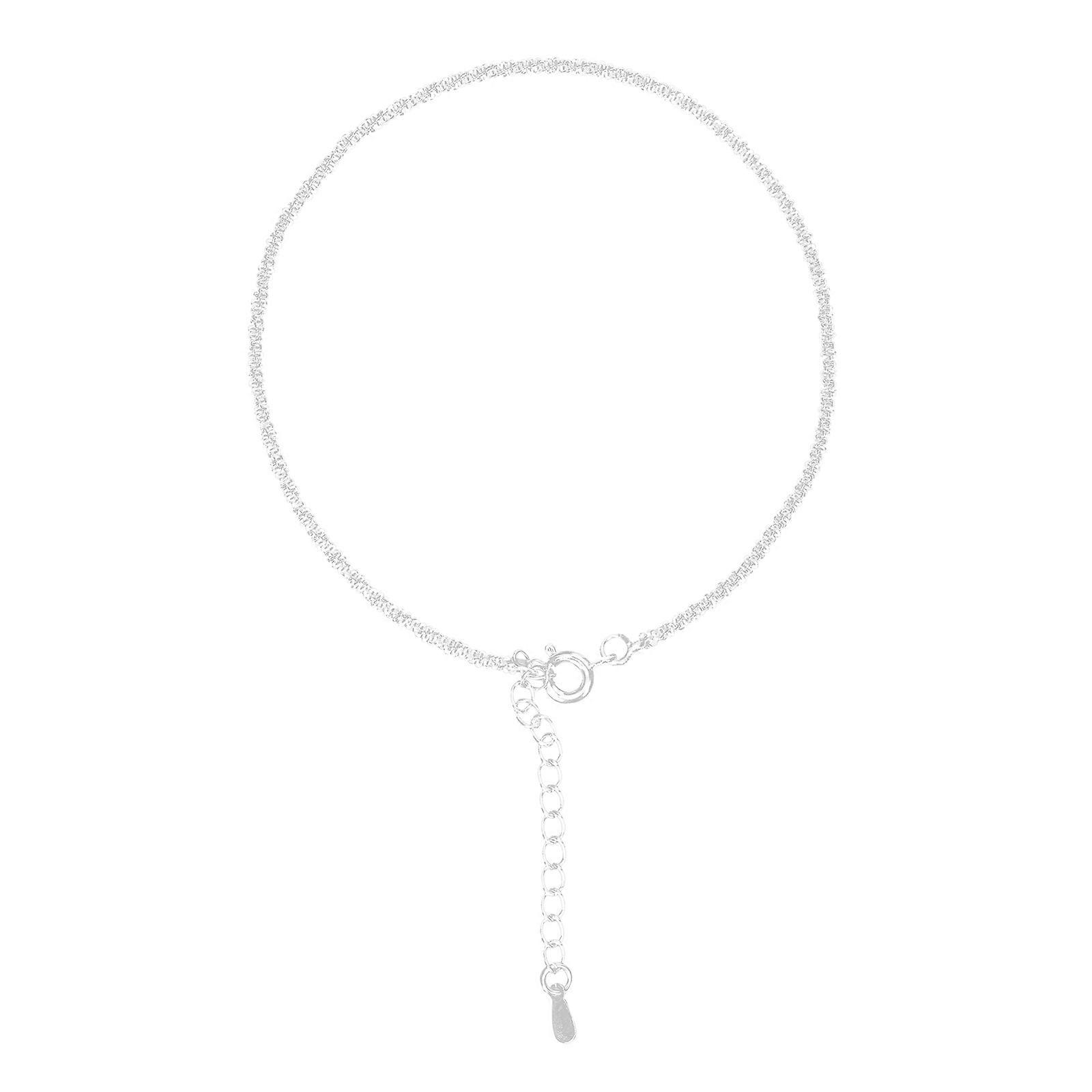 Sterling Silver Anklet for Women   Hypoallergenic Minimalist Ankle Bracelet Fashion Foot Jewelry Accessory