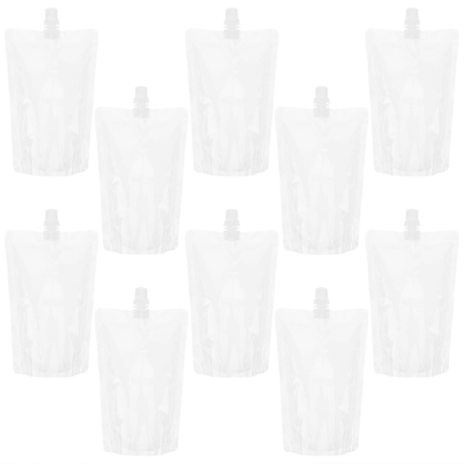 50 Pcs Sealable Containers Portable Beverage Flask Beverage Pouches Liquor Pouch Bag