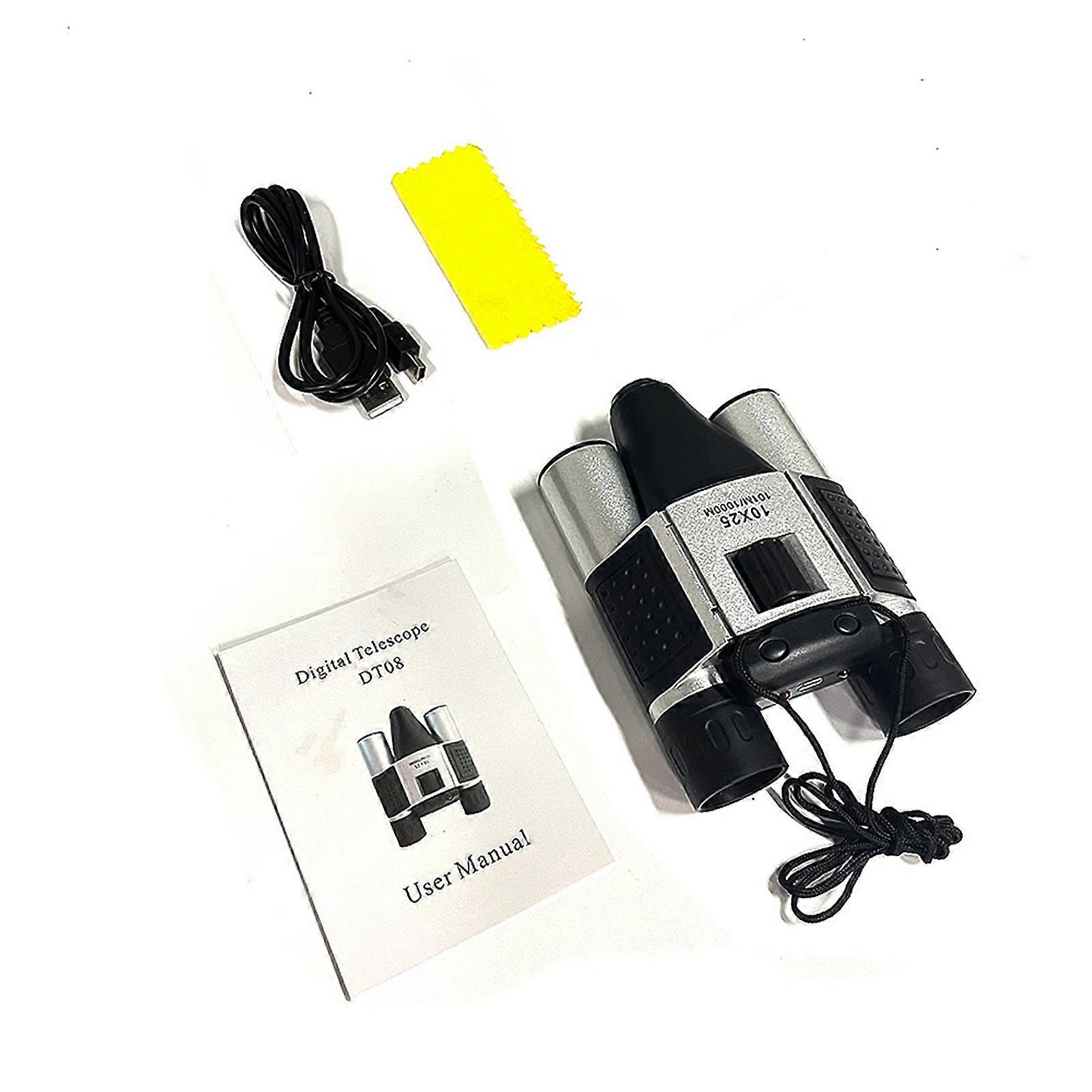 Digital Binoculars with Camera & Video Recording 10x Zoom High Clear CMOS Night Vision Portable Camera Binoculars for Adults