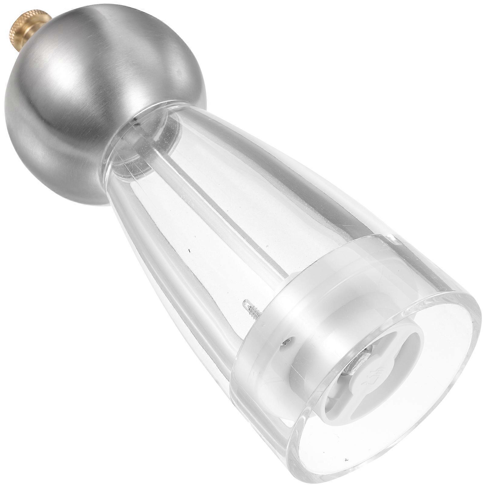 Practical Salt Shaker Hand Operated Salt Grinders Stainless Steel For Home Users 1Pack