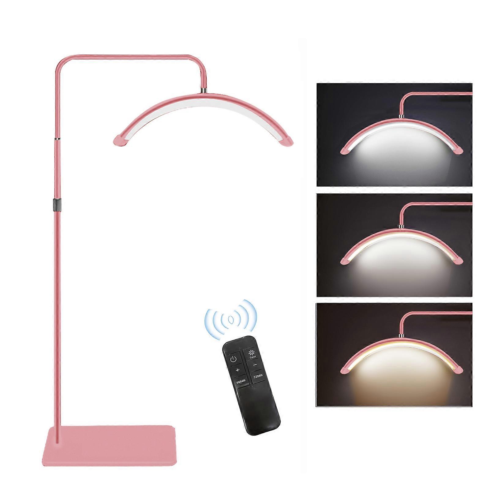 Half Moon Floor Fill Light Bi Color Temperature 3200K-5600K LED Video Light with Adjustable Floor Light Stand