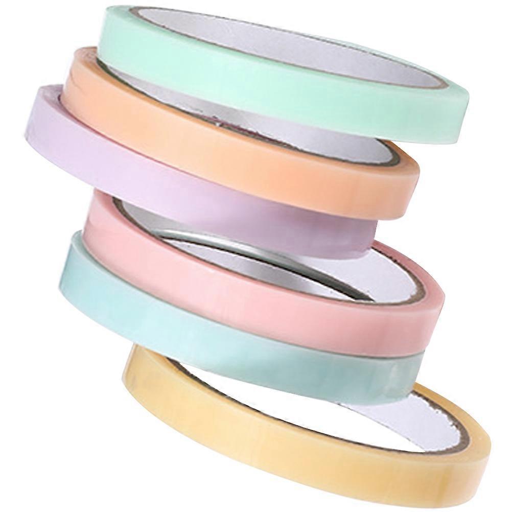 Sticky Tape Decorative Round Plastic Therapy Sessions DIY Design 6 Rolls