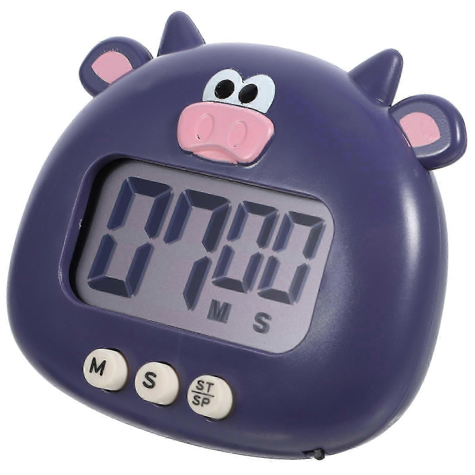 Kitchen Alarm Timer Electric Baking Timer Purple 9.10X8.20X2.80CM Timer Home Use 1Pack 0619