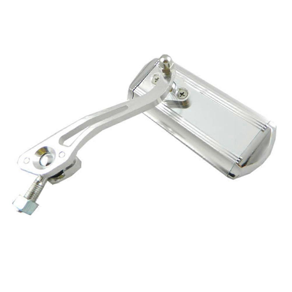 Ciclismo Manubrio Specchio Regolabile Resistente Alle Esplosioni Leggero Bicicletta Specchi Argento 7.9X2.8X1.2in 2Pack
