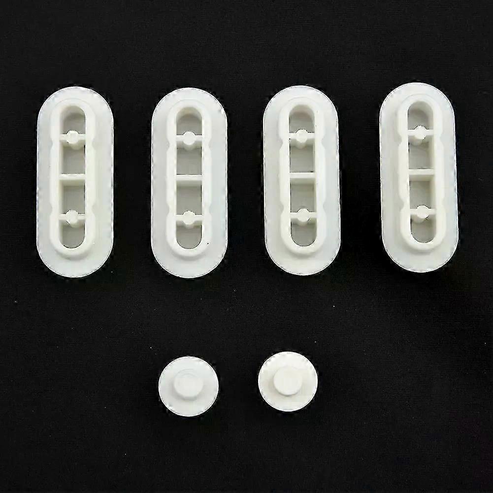 6pcs/Set Toilet Seat Cushion Pad Buffers Pack Universal Toilet Lid Cushion New White Stop Bumper Shock Absorber