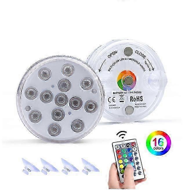 RF wireless swimming pool light LED with magnet aquarium IP68 waterproof fountain pool underwater lighting RGB landscape light