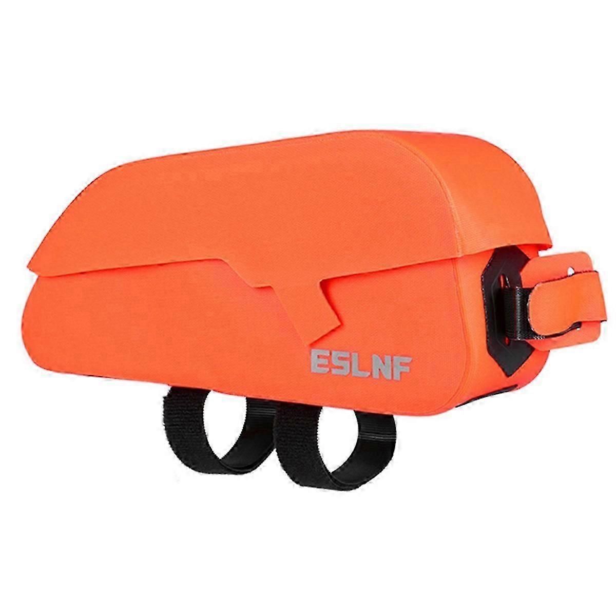 Waterproof Bicycle Frame Bag Hard Shell Magnetic Suction Orange