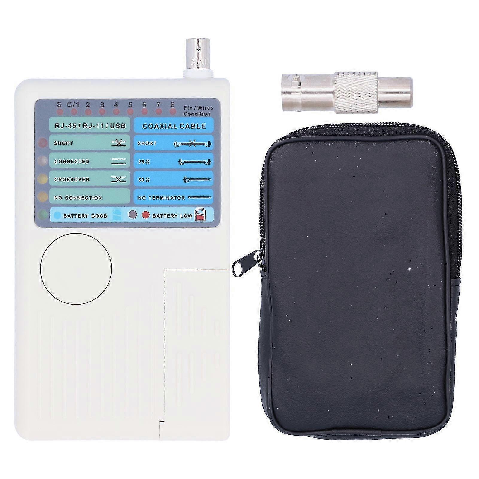 Multi-Function 4-in-1 Network Tool Coaxial Cable Tester for RJ11/RJ45/USB/BNC