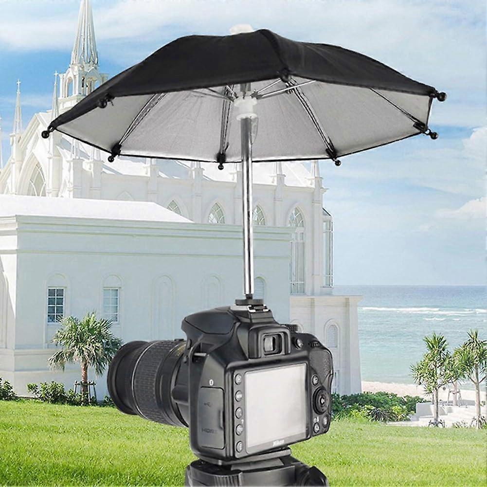 Parasol Umbrella for Cameras, Camera Umbrella with Hot Shoe Interface for SLR Cameras, Sun Protection for Outdoor Photography