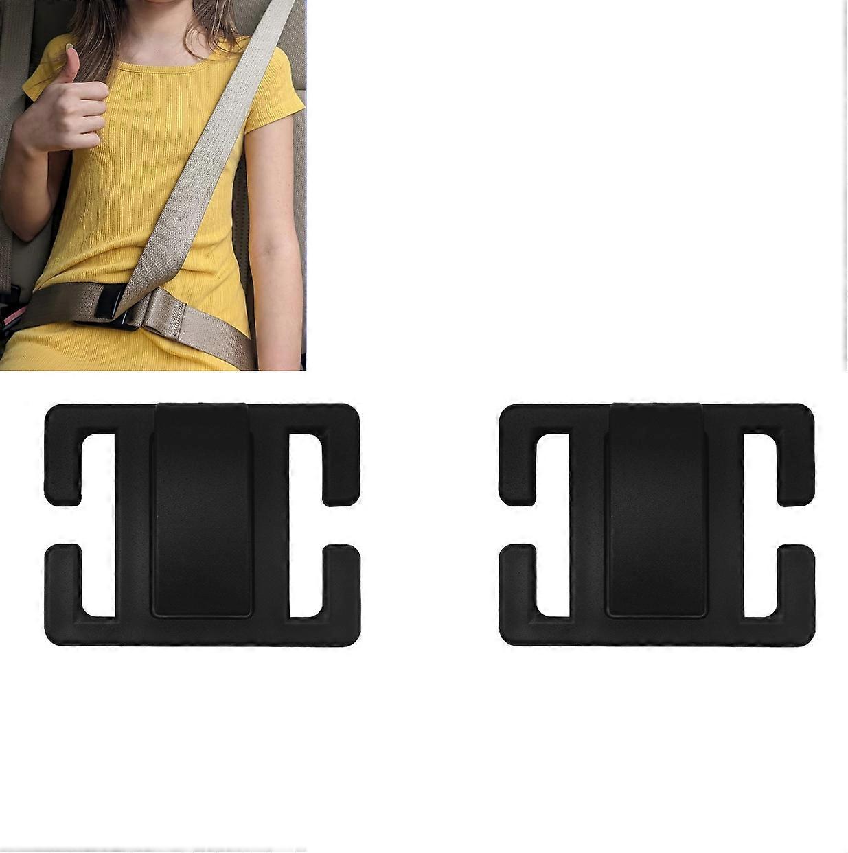 2 Pack Shoulder Strap Adjuster, Keeps the Shoulder Strap From Hanging Around the Neck, Reduces Neck Irritation, Improves Driving Comfort