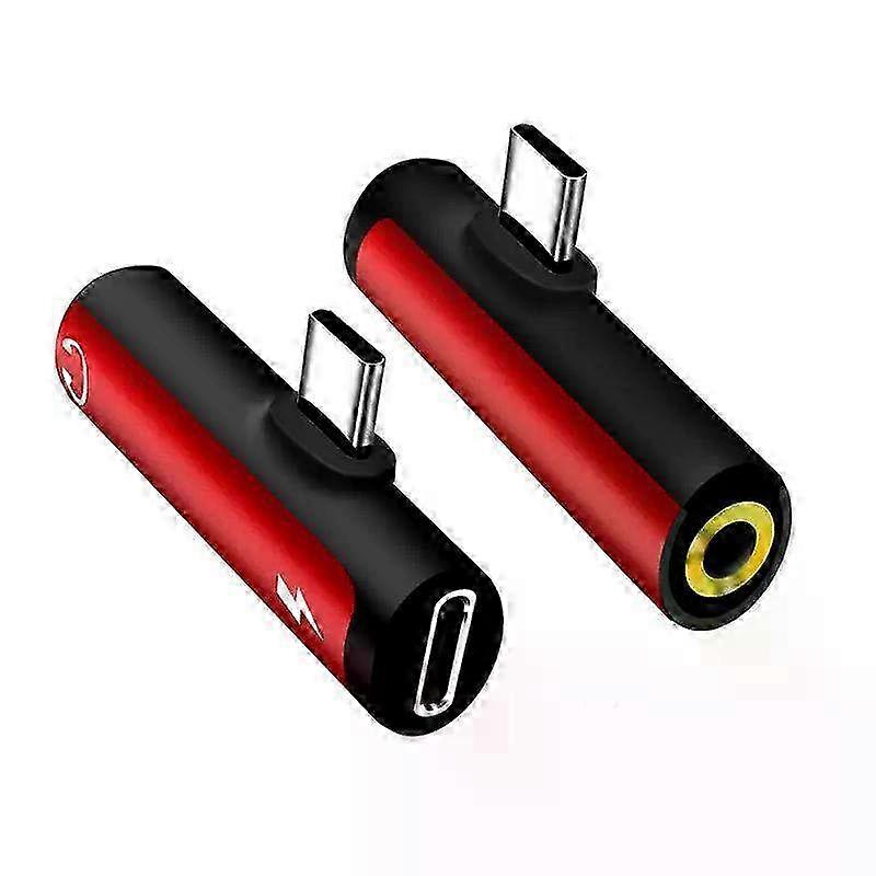 Otg Adapter 2 In 1 Audio Adapter Headphone Jack Type C To Jack Earphone For Samsung Huawei Type-c Audio Adapter 3.5mm