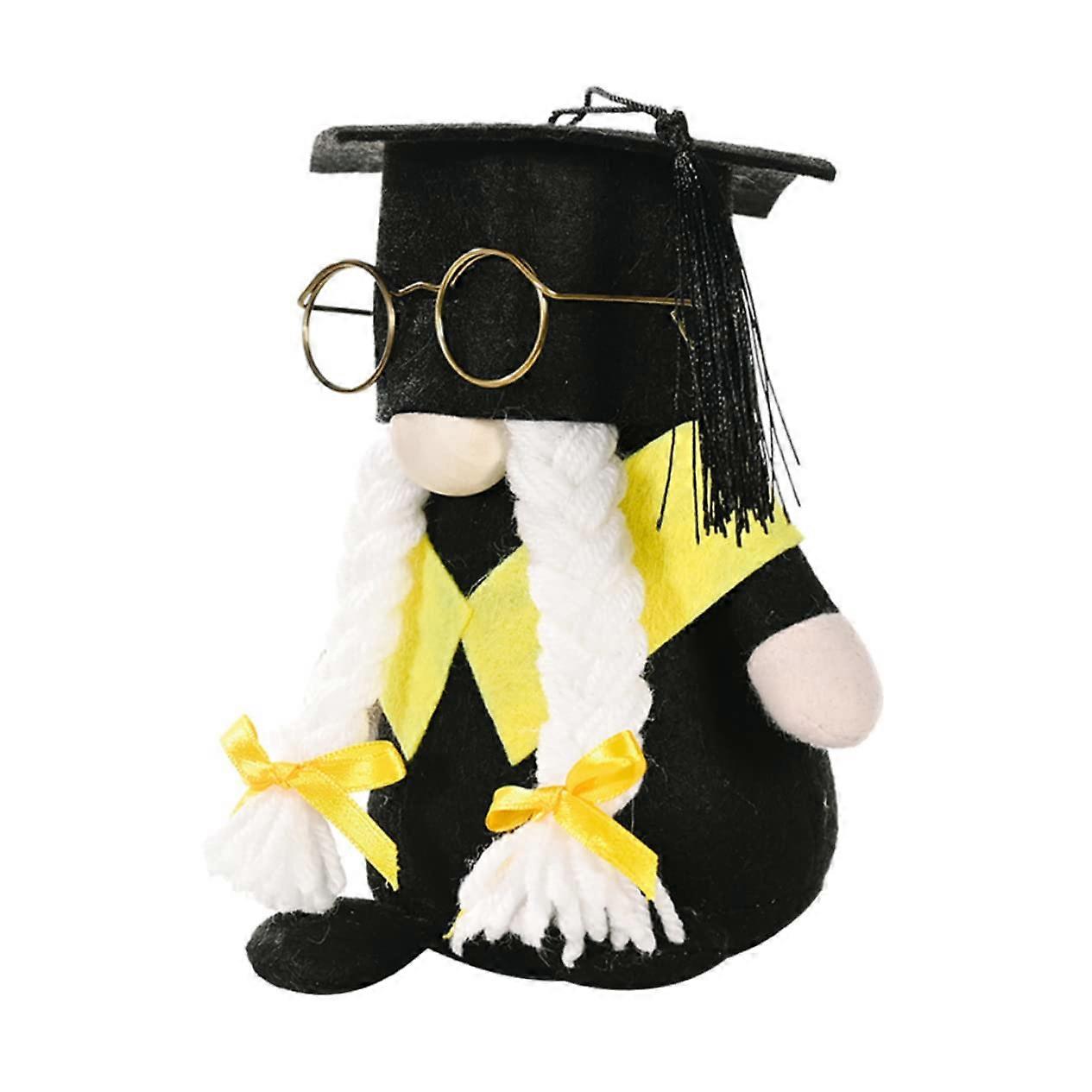 GNOME Doll with Graduation Cap and Glasses - Unique Graduation Decoration and Creative Gift for Friends and Classmates