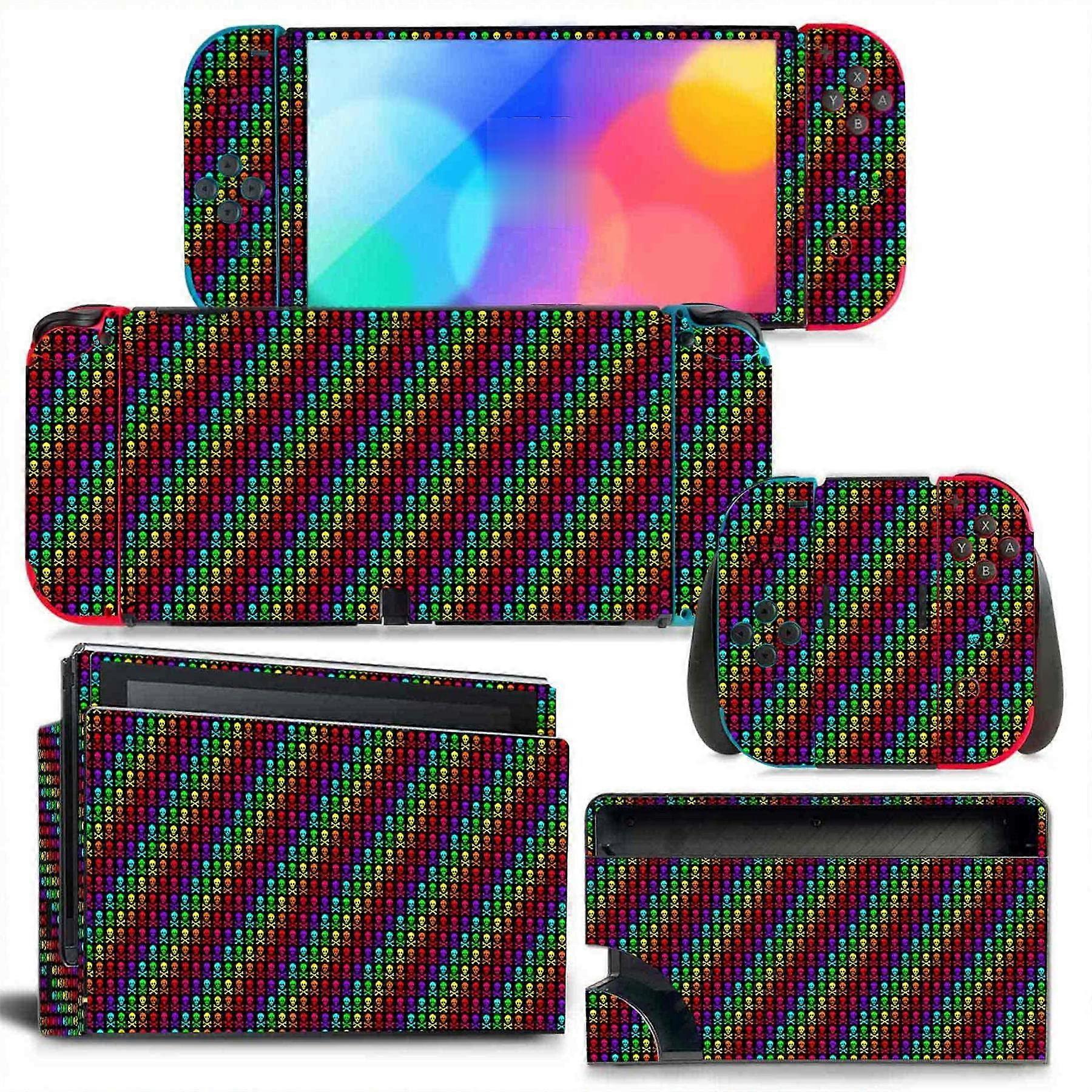 Switch OLED Skin Sticker Decal Cover Full Wrap for Nintendo Switch OLED Console, Dock, and Joy-Con, Vinyl 08790