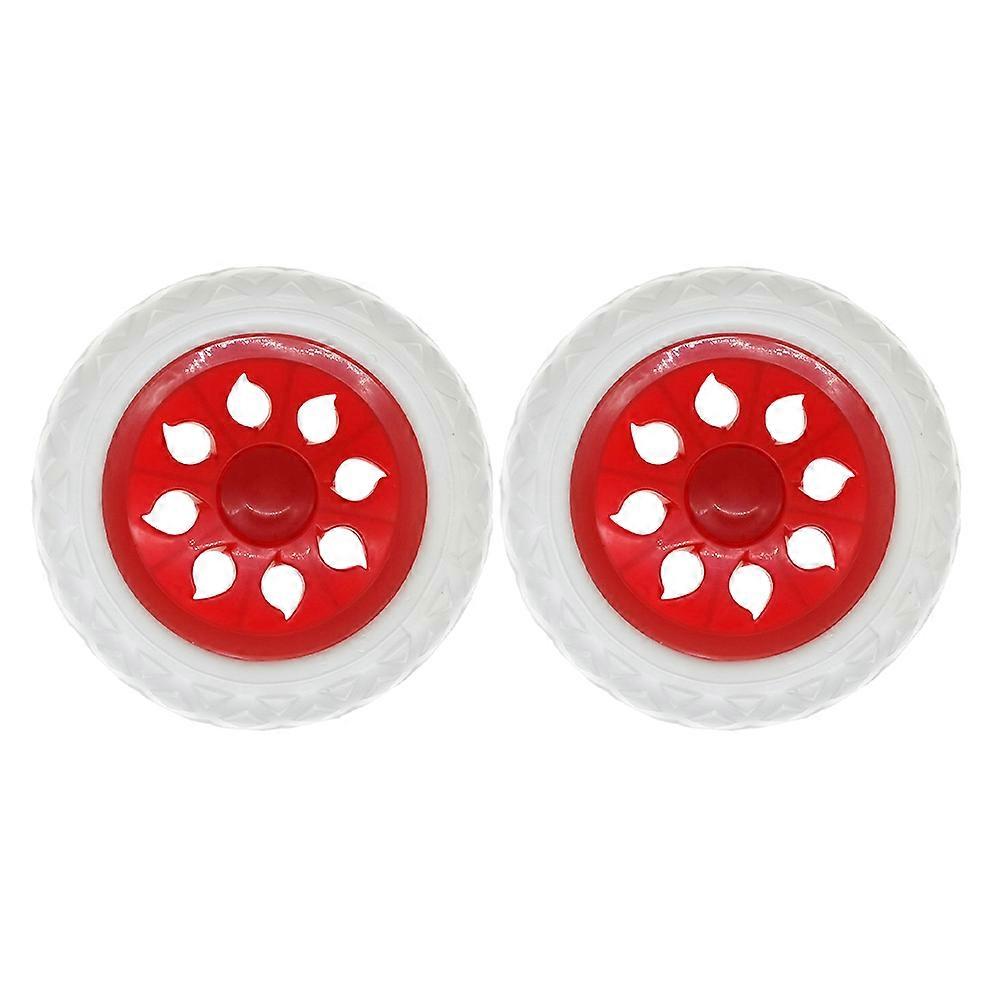 Replacement Trolley Wheels 2pcs Heavy Duty Casters for Shopping Carts and Push Trolleys Durable Wear Resistant Design Easy Installation