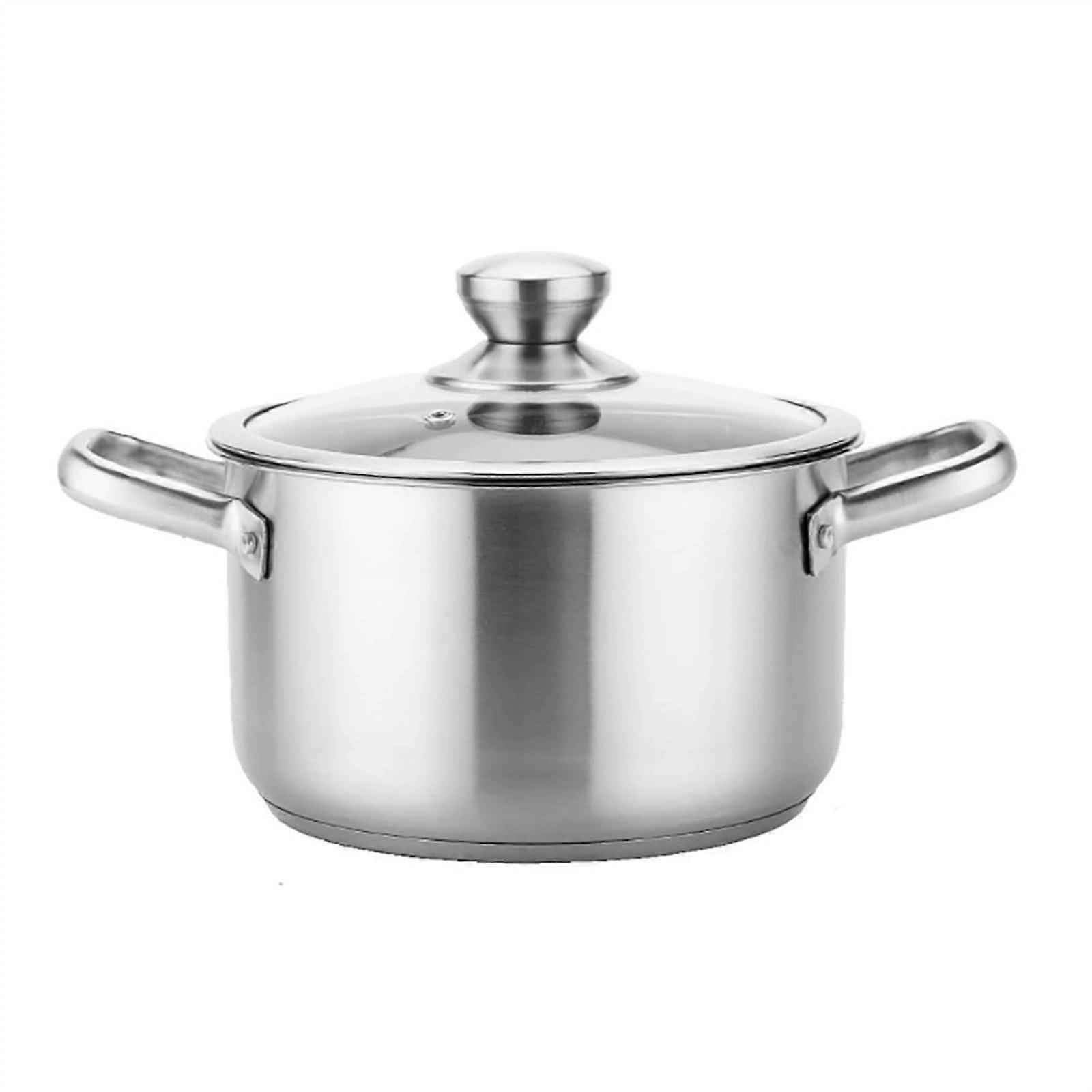 Stainless Steel 304 Soup Pot, 3.5L, Serves 1-8, Gas And Induction Compatible, One Color Finish