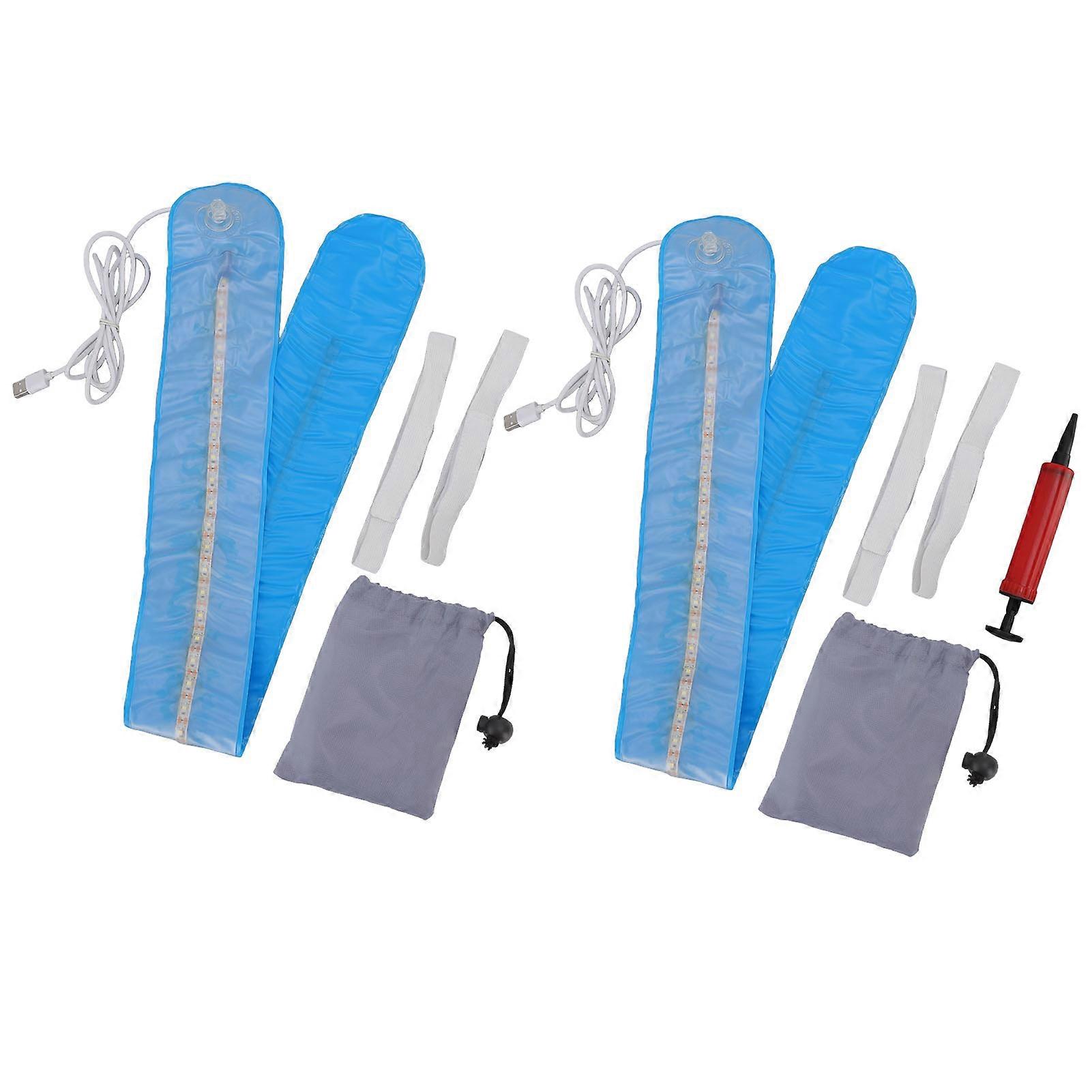 LED Small Lightweight White Light Portable Handheld Inflatable USB Lamp for Outdoor Camping