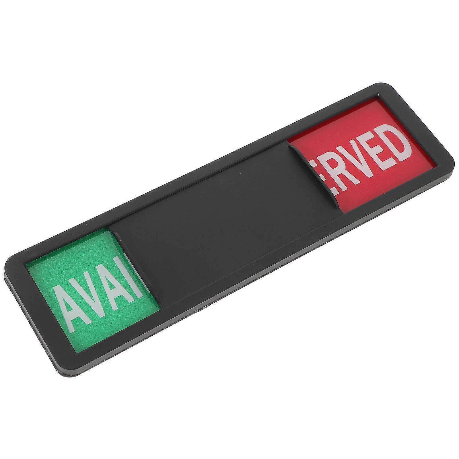 Sign Board Room Status Indicator Slide Design Office Daily Use 17.70X5.20X0.50CM Synthetic Resin 1 Set
