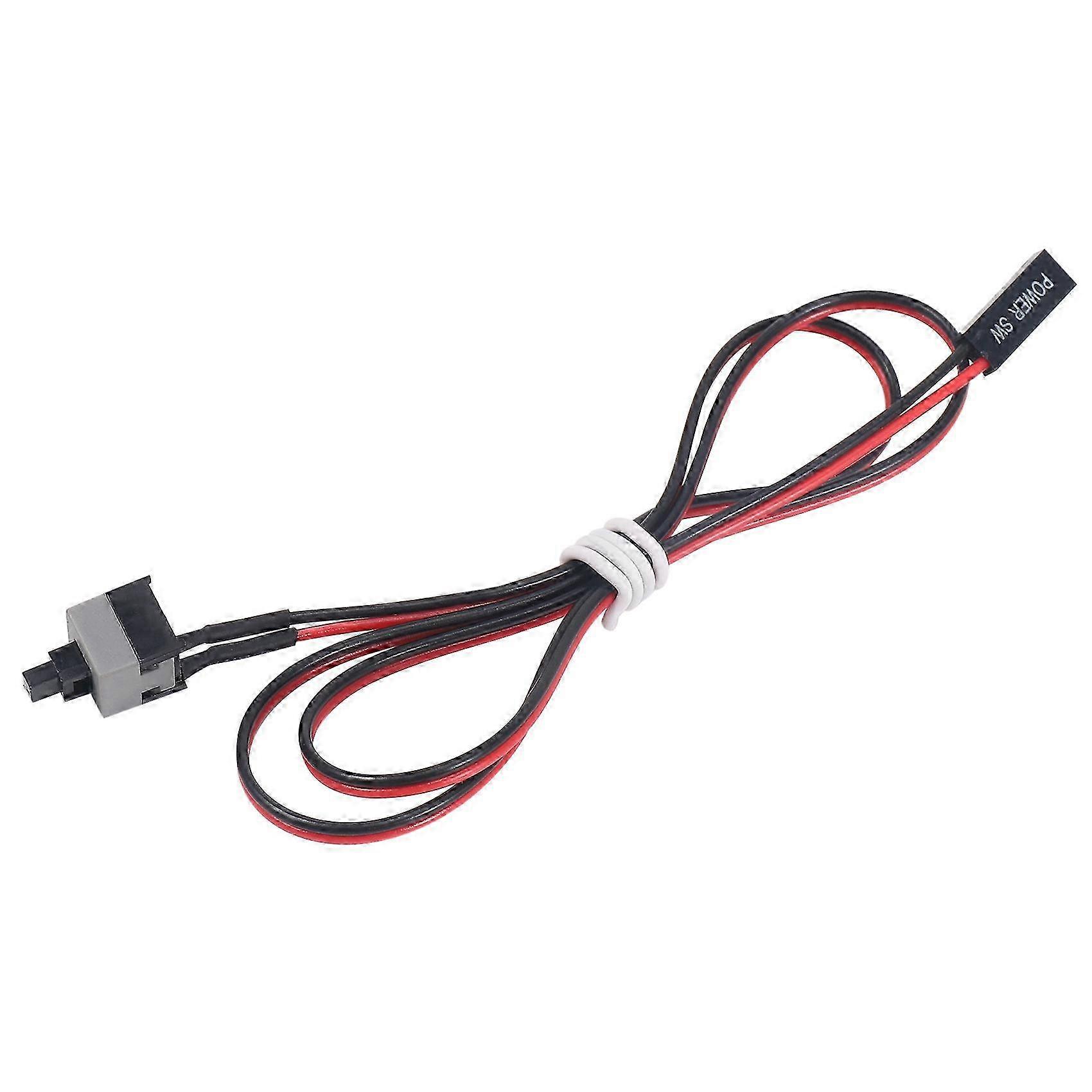 20.5" Long Power Button Switch Cable for PC Switches Reset Computer Edition 0709