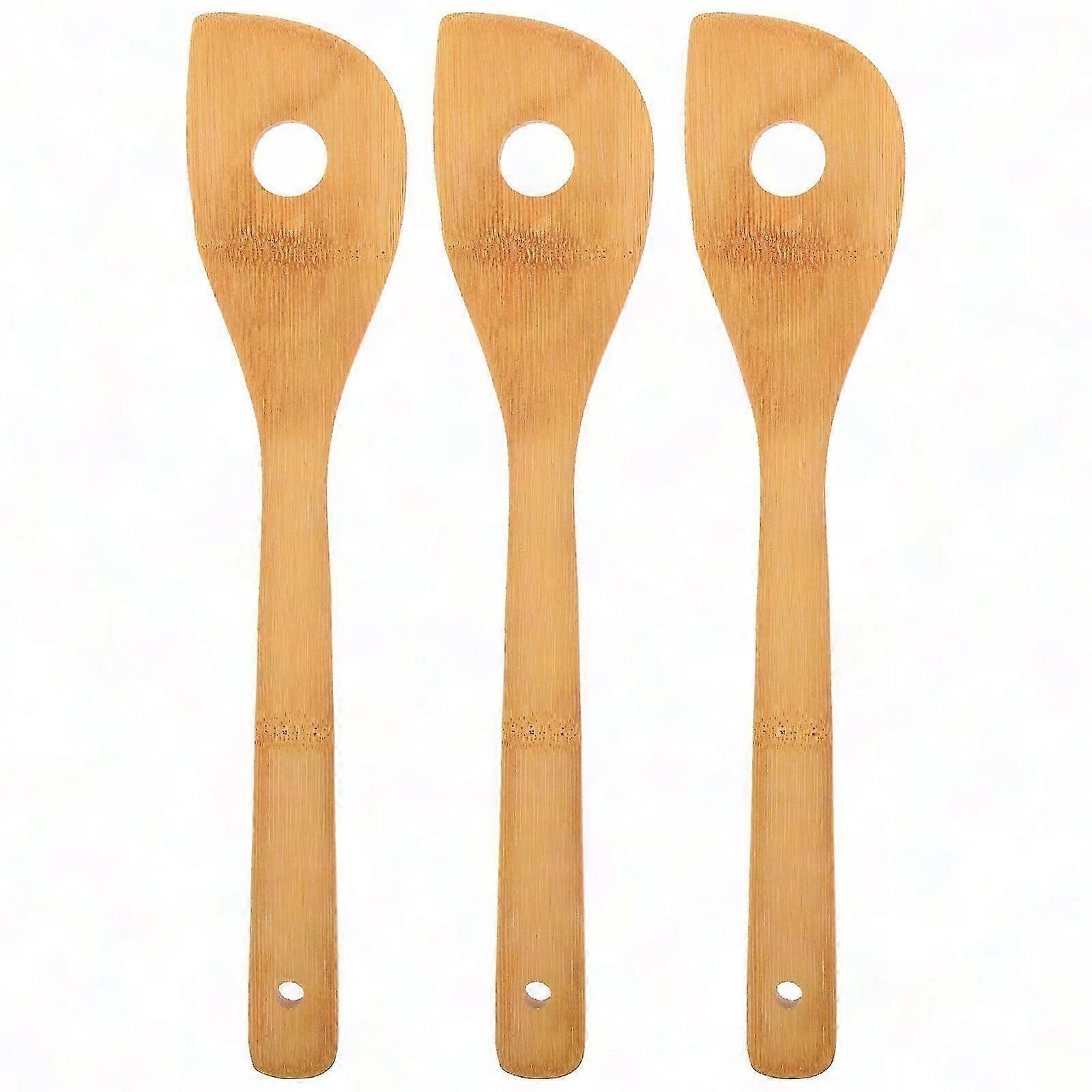 Maple Wood Small Mixing Spoon with Hole