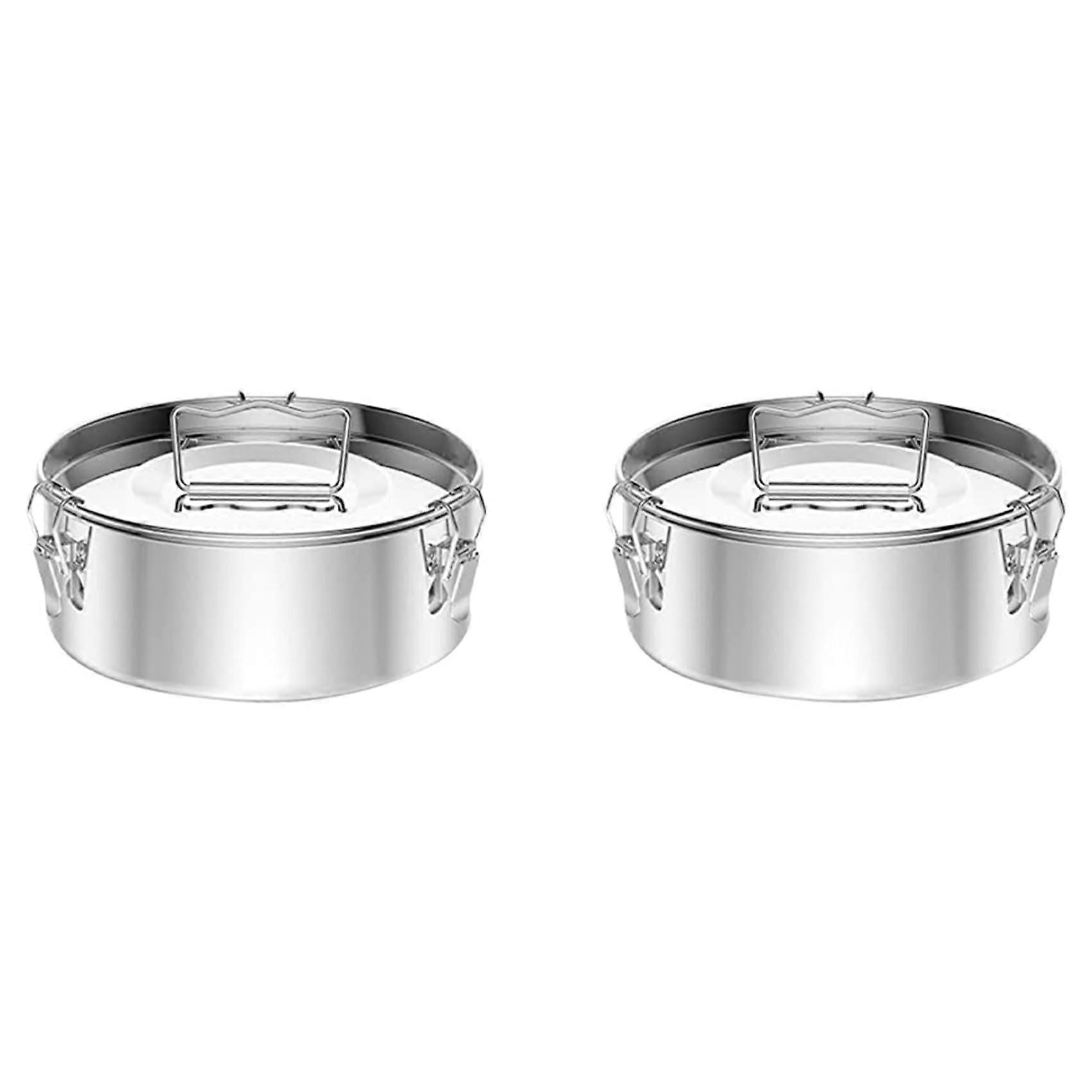 Stainless Steel Flange Moulds 60 Oz Set of 2 Compatible with 6 Pints Mexican Design Available in 3 and 8 Pints